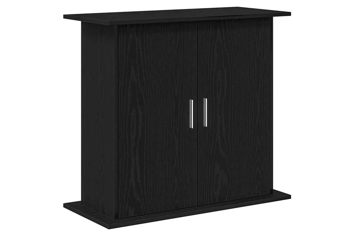 Vidaxl Aquarium Stand Black Oak 81x36x73 Cm Engineered Wood
