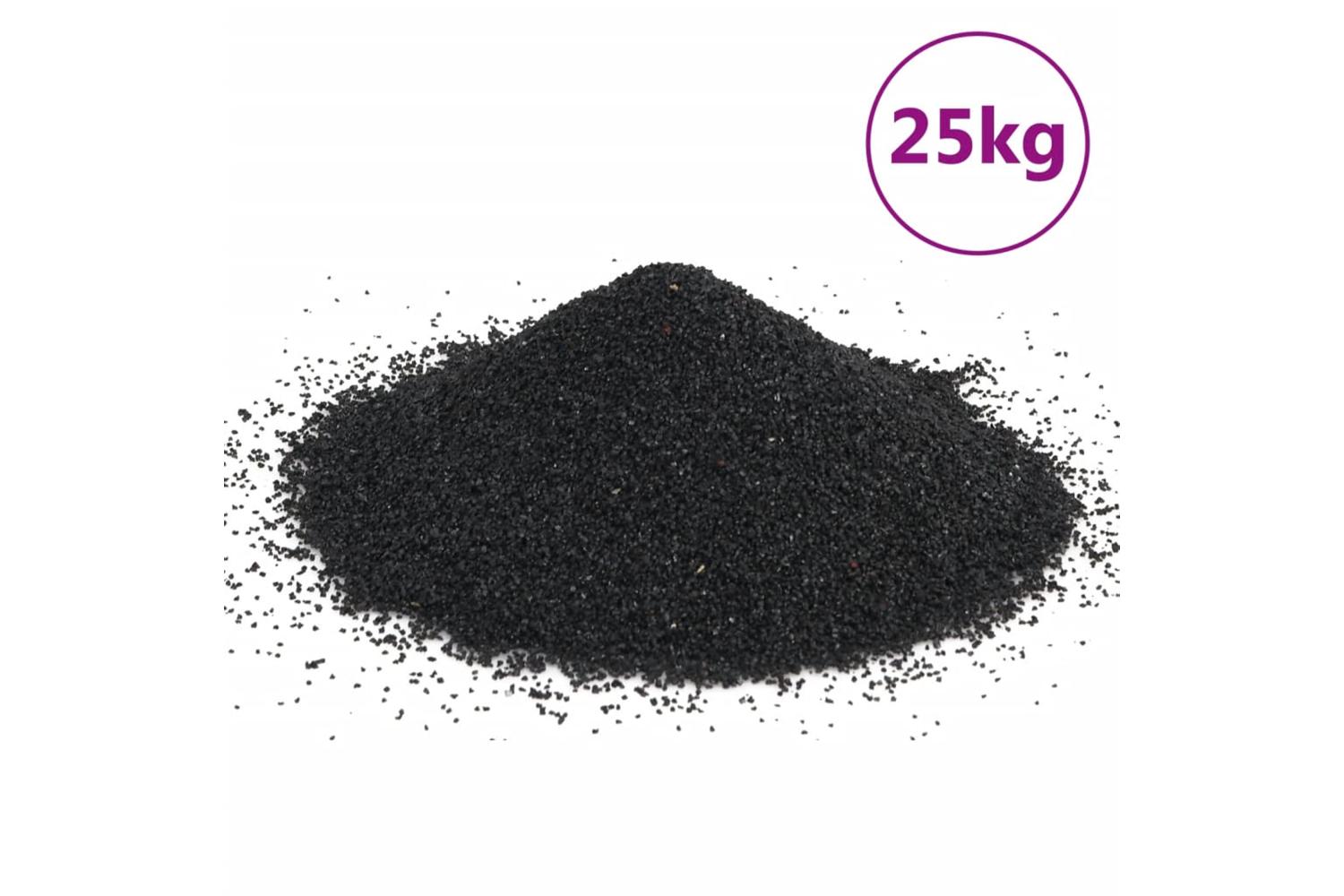 Vidaxl Aquarium Sand 25 Kg Black 02-2 Mm