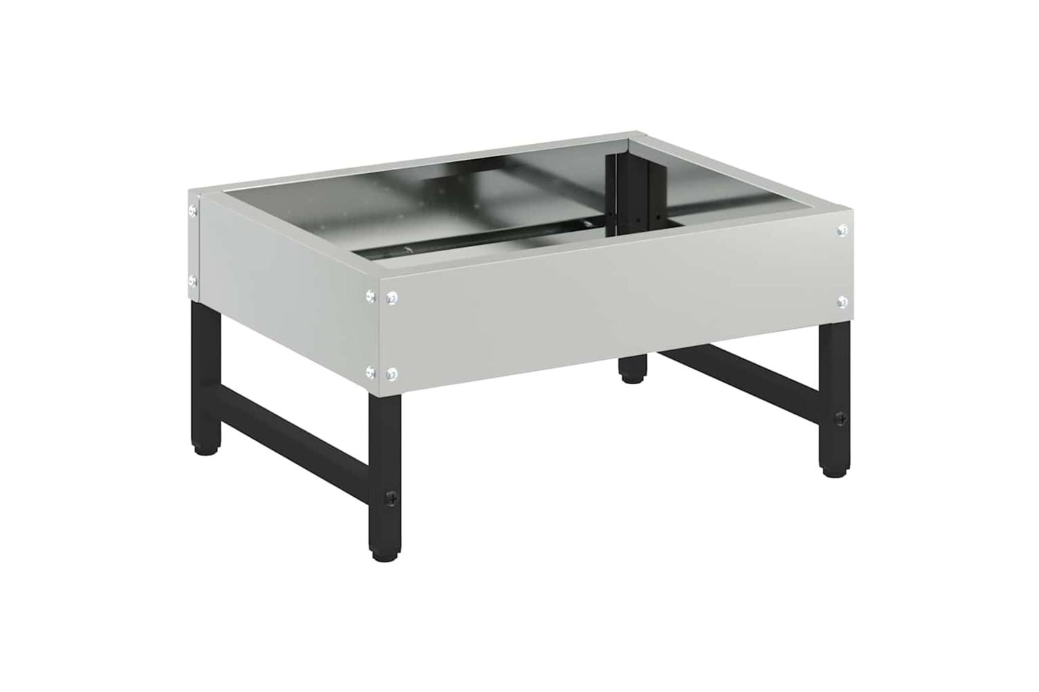 Vidaxl Bird Feeder Silver 34 X 26 X 16 Cm Galvanised Steel