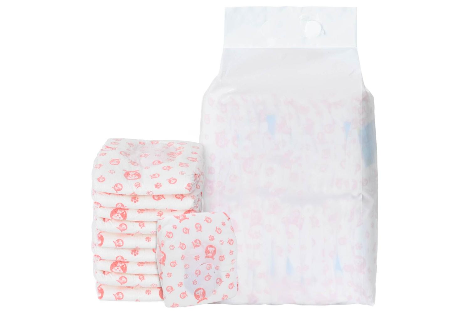 Vidaxl Disposable Dog Diaper Female 30 Pcs White S