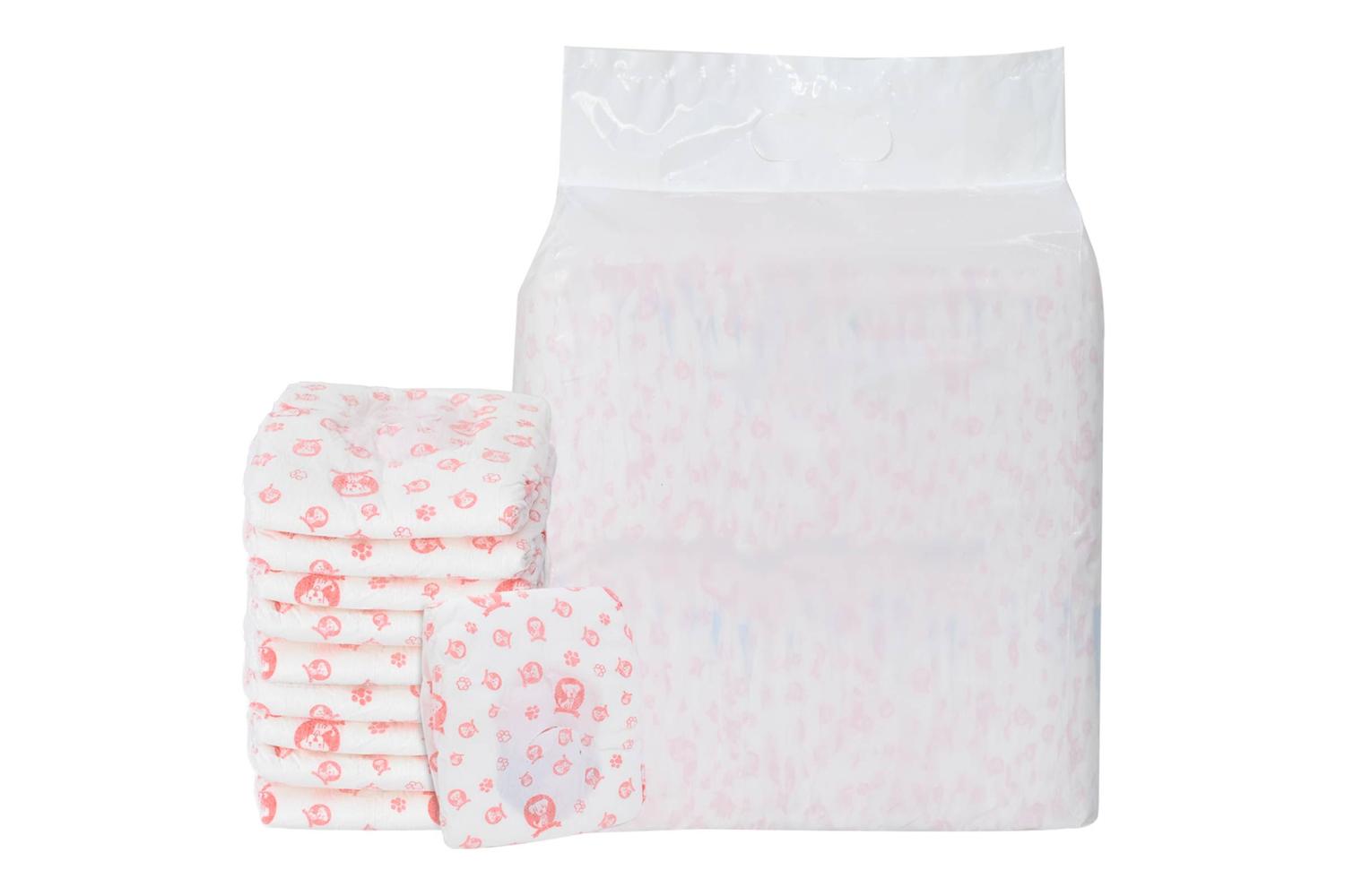 Vidaxl Disposable Dog Diaper Female 50 Pcs White S