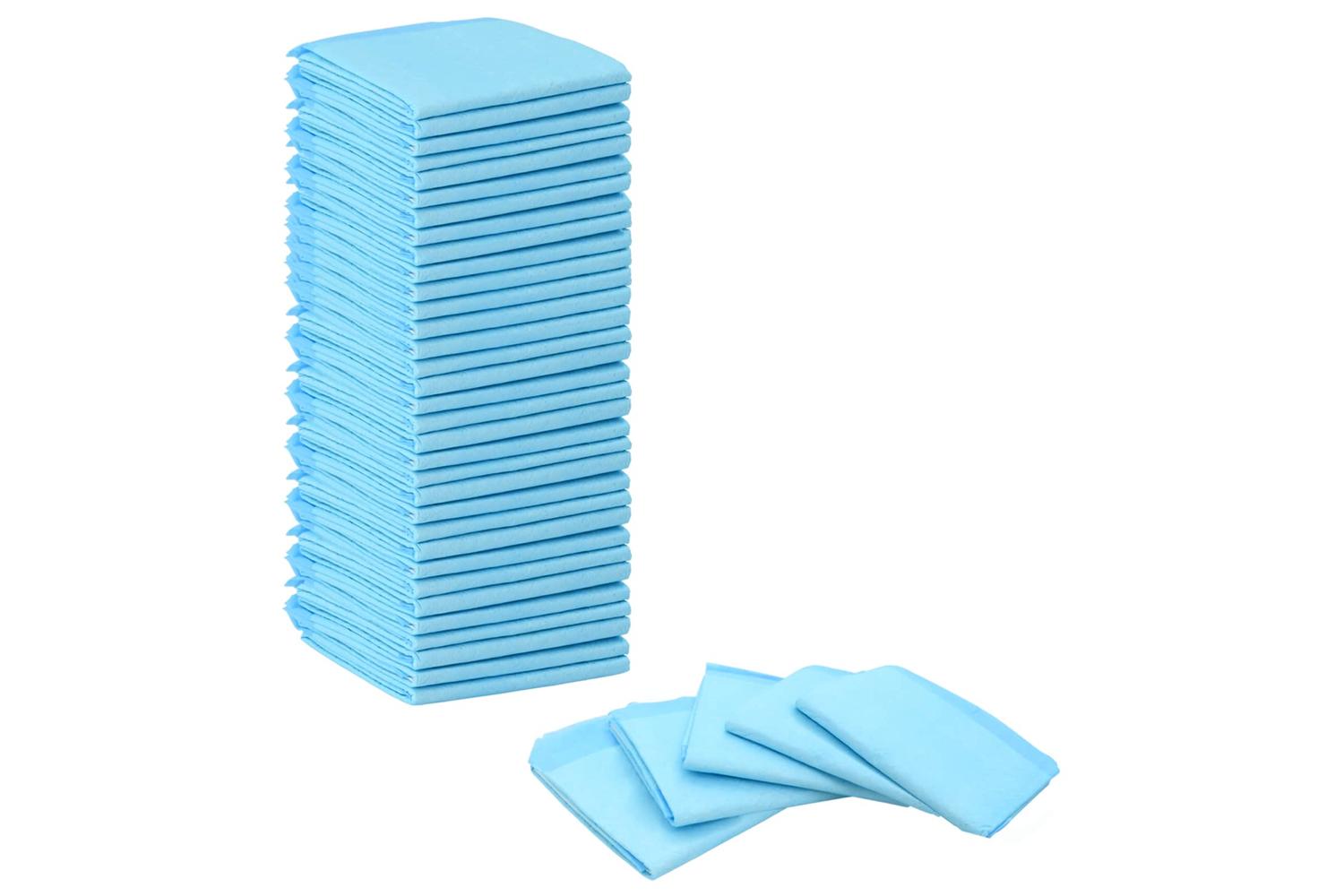 Vidaxl Pet Training Pad 50 Pcs Blue And White 60 X 45 Cm