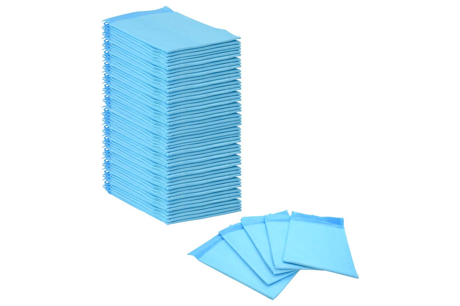 Vidaxl Pet Training Pad 50 Pcs Blue And White 60 X 60 Cm