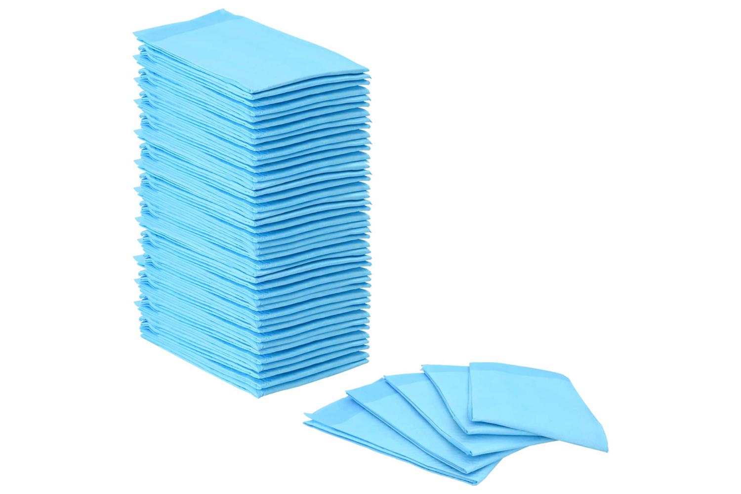 Vidaxl Pet Training Pad 50 Pcs Blue And White 60 X 60 Cm