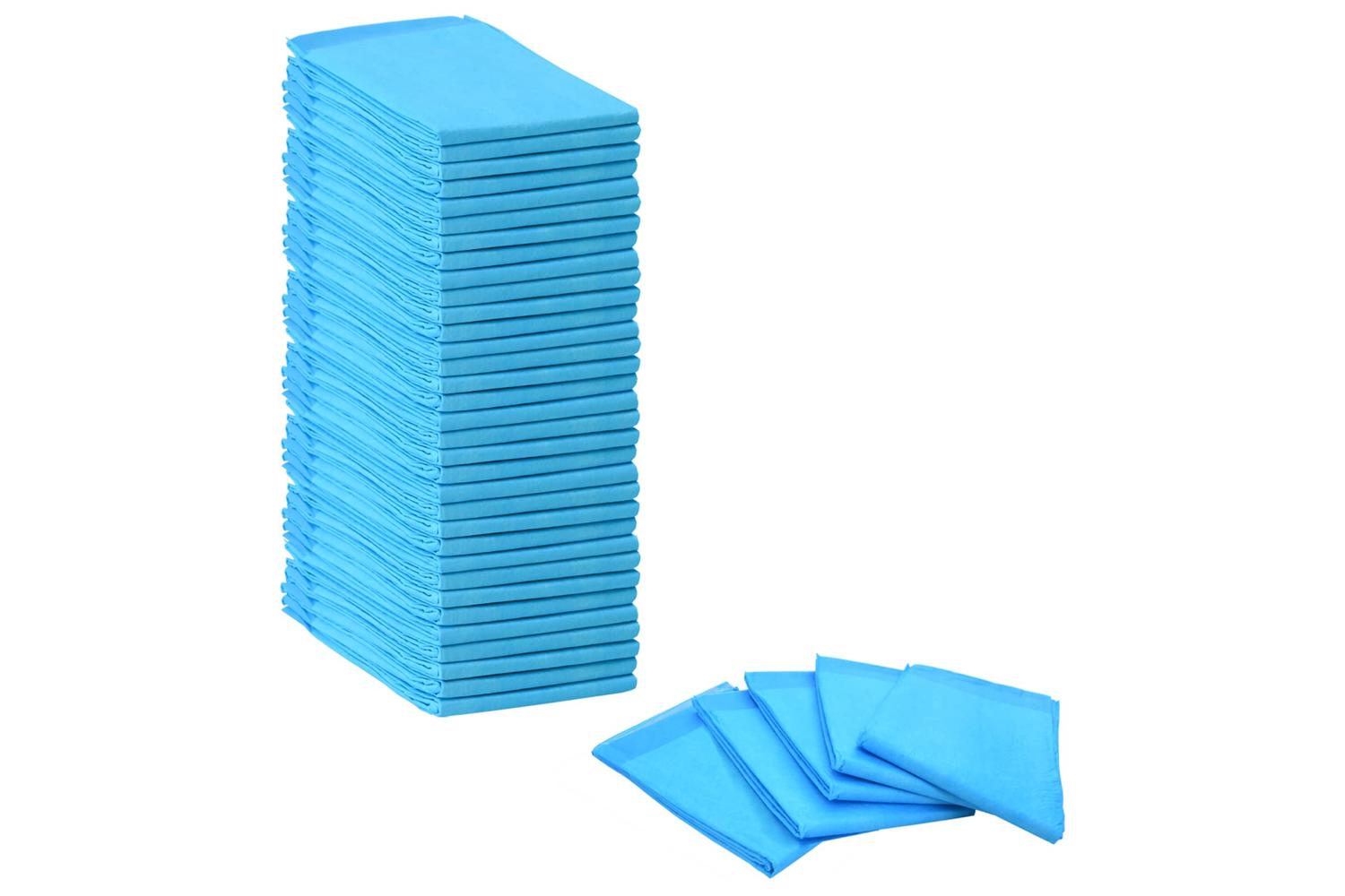 Vidaxl Pet Training Pad 50 Pcs Blue And White 90 X 60 Cm