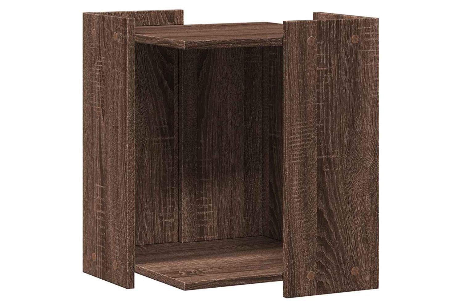 Vidaxl Cat Litter Box Enclosure Brown Oak 42x42x51 Cm Engineered Wood