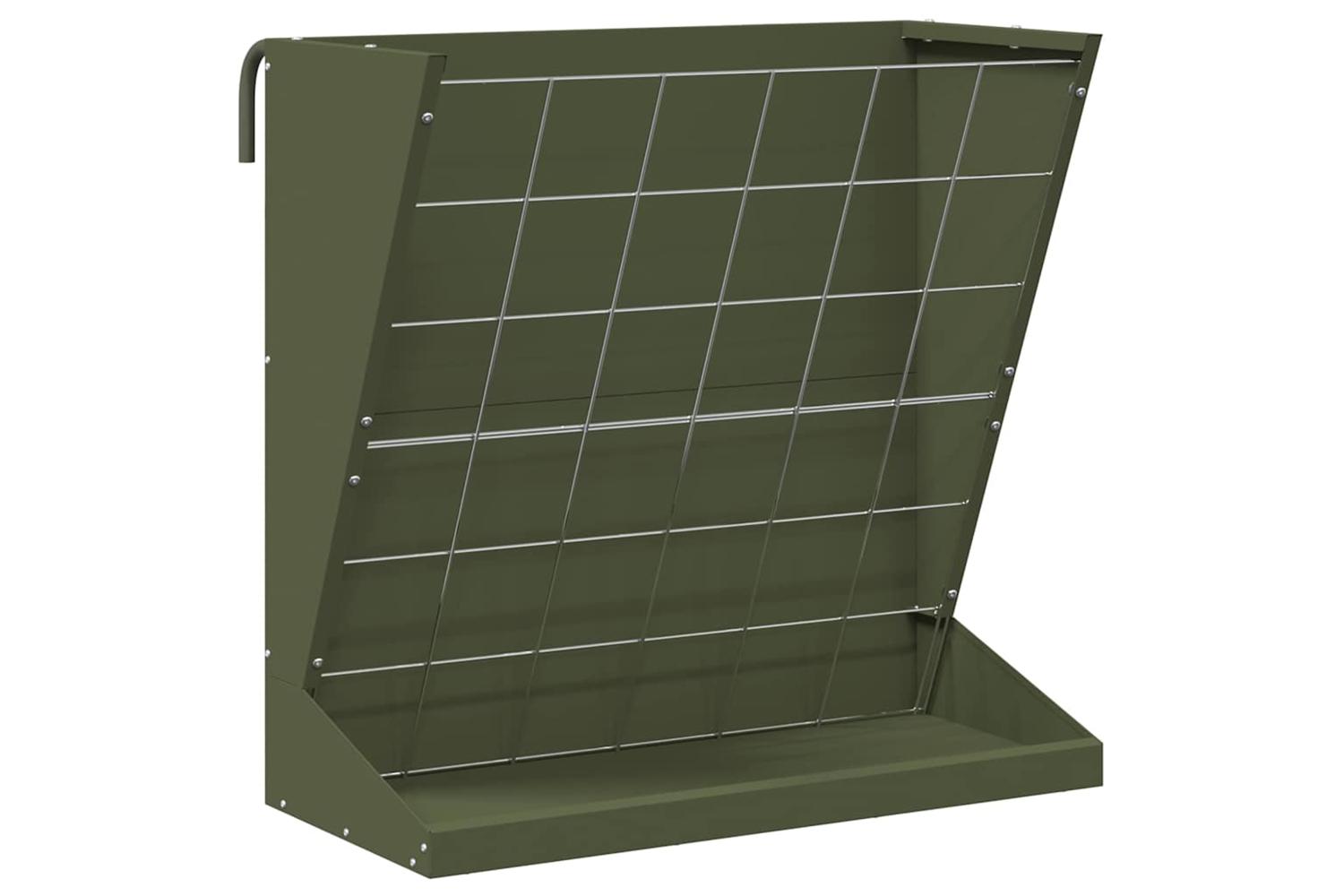 Vidaxl Hay Feeder Olive Green 71 X 33 X 70 Cm Cold-rolled Steel
