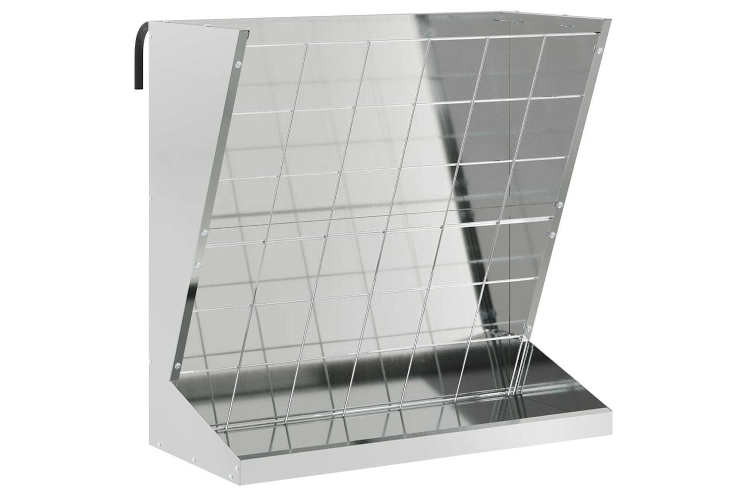 Vidaxl Hay Feeder Silver 71 X 33 X 70 Cm Galvanised Steel