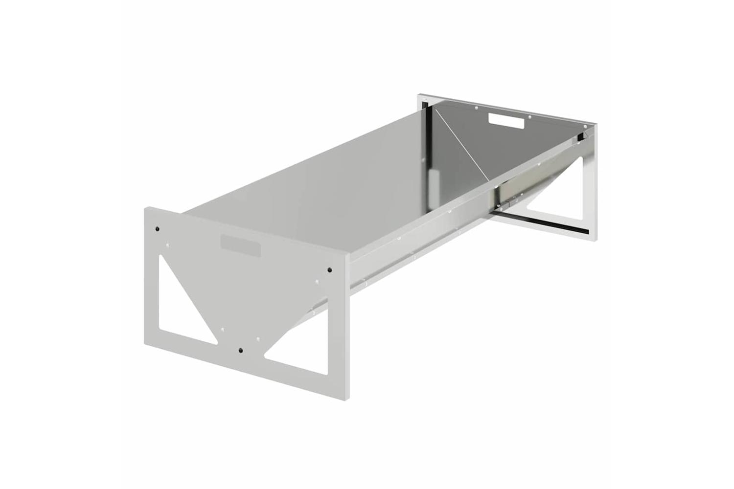 Vidaxl Livestock Feeding Trough Silver 108 X 50 X 28 Cm