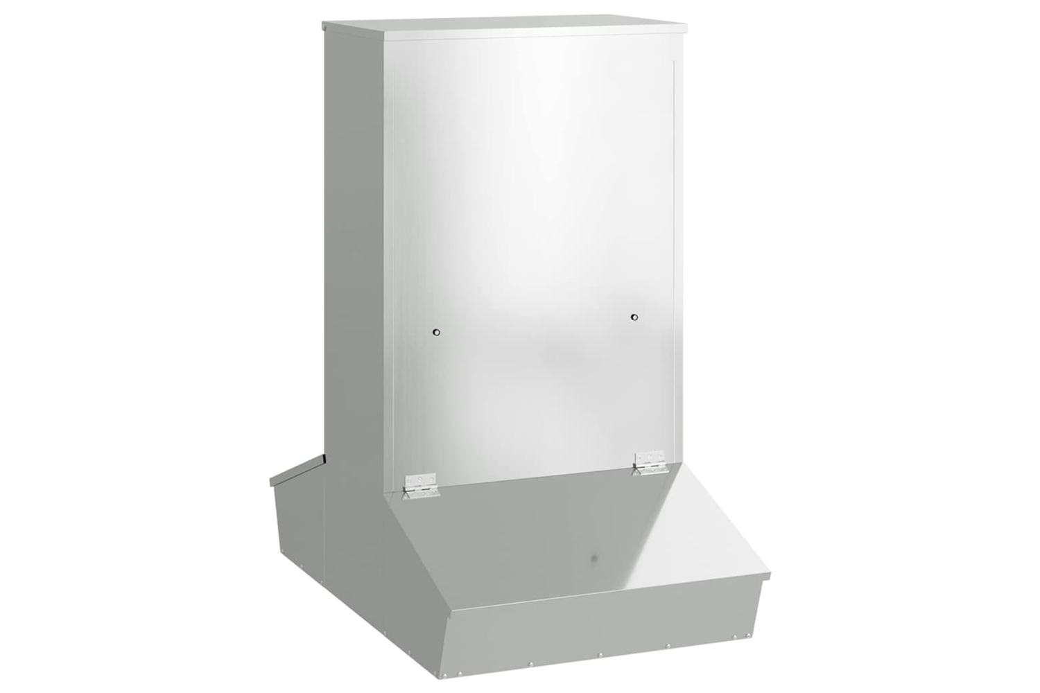 Vidaxl Pig Feeder Silver 82 X 51 X 915 Cm Galvanised Steel