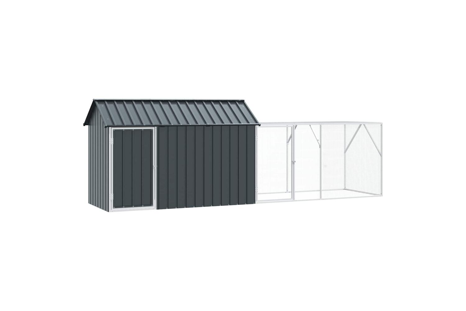 Vidaxl Bird Cage Anthracite 4165 X 103 X 142 Cm Galvanised Steel
