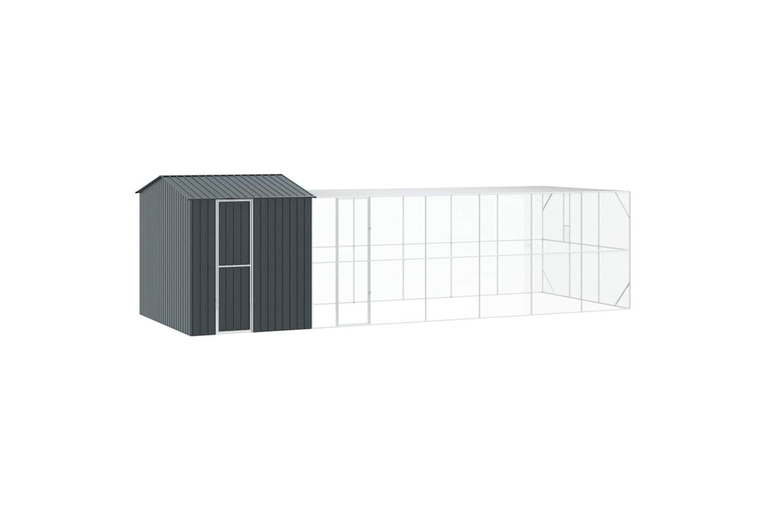 Vidaxl Bird Cage Anthracite 845 X 304 X 247 Cm Galvanised Steel