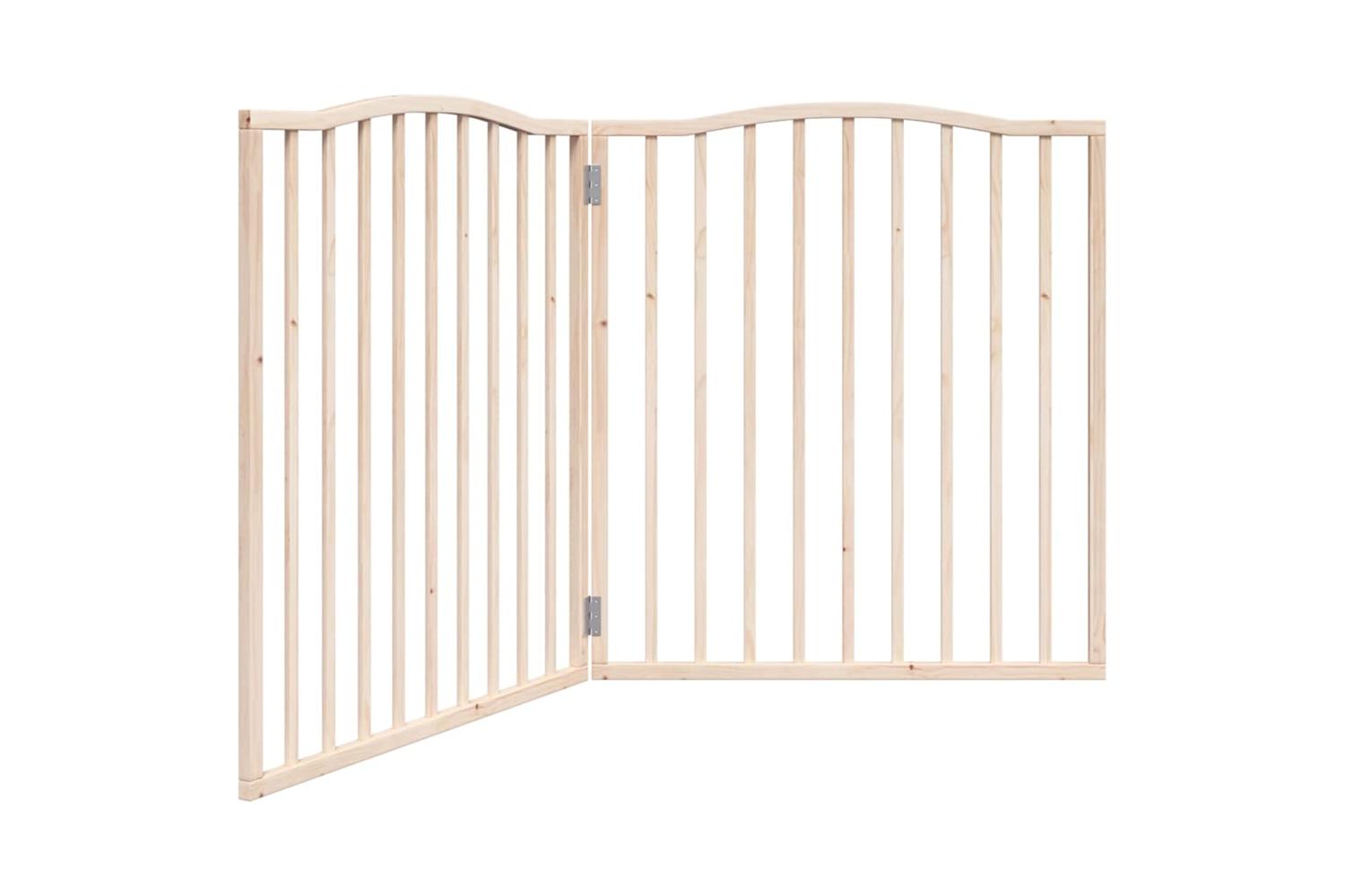 Vidaxl Dog Gate Foldable 2 Panels 160 Cm Poplar Wood