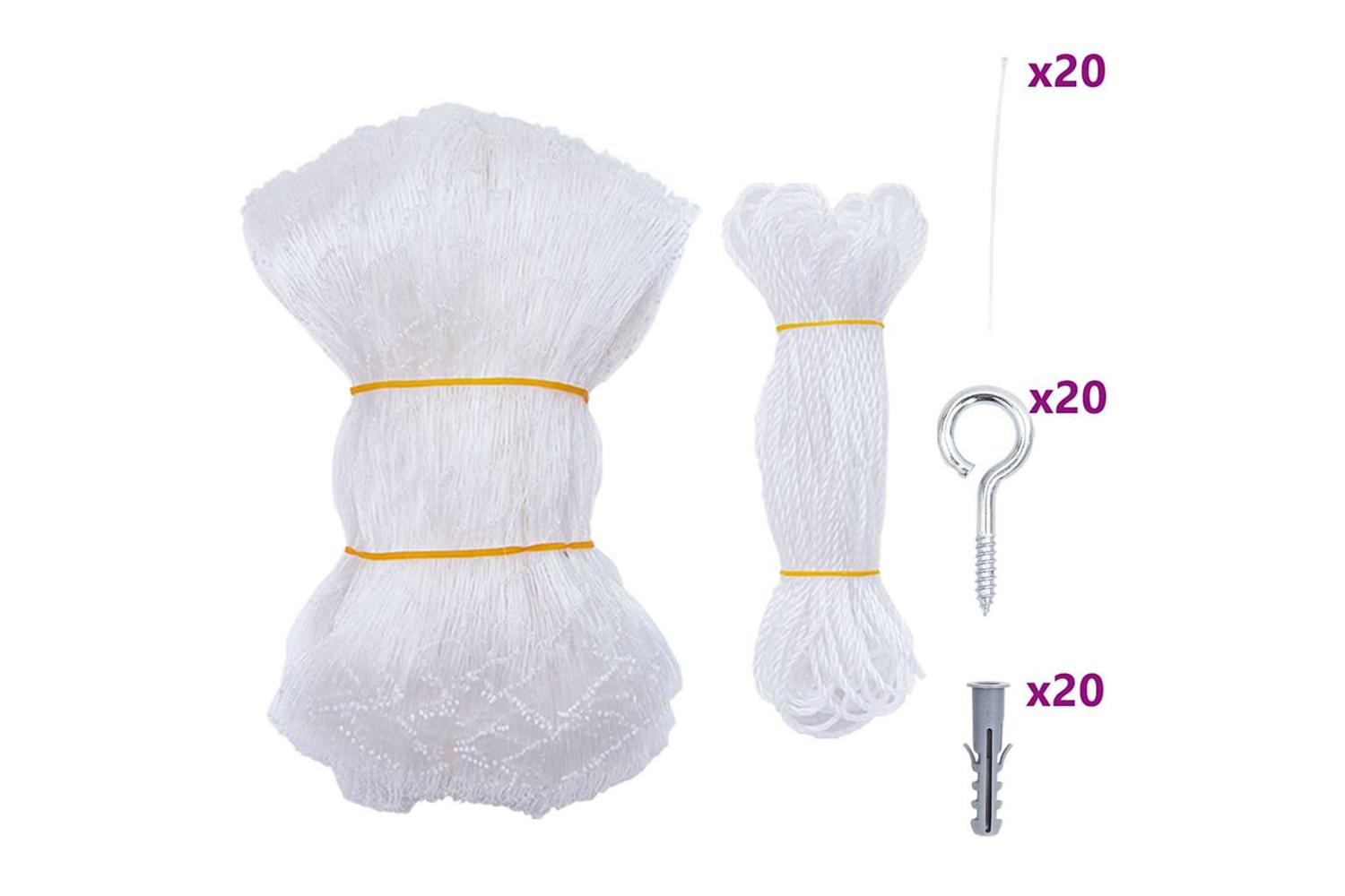 Vidaxl Cat Net Transparent 4x3 M Nylon