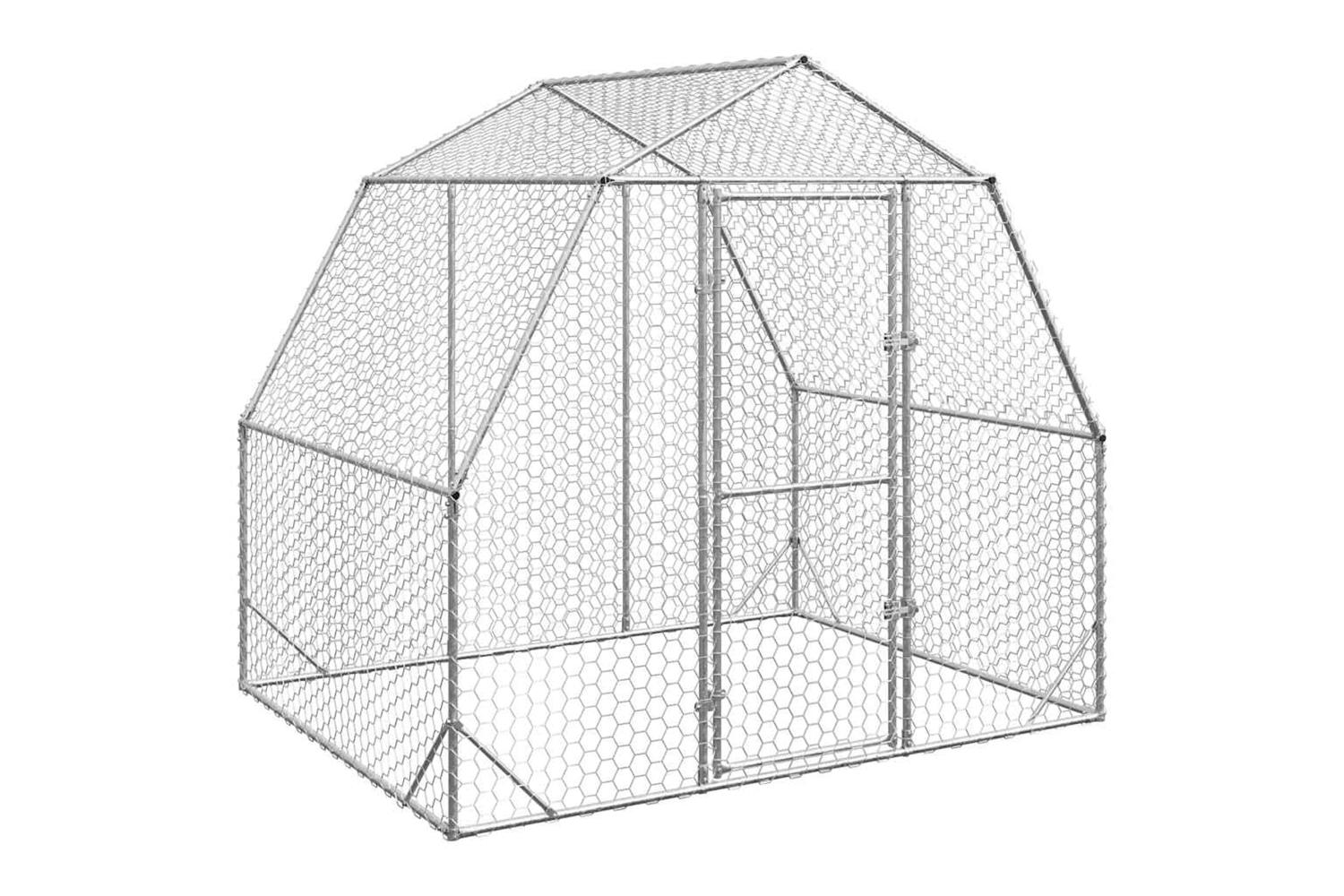 Vidaxl Chicken Run 25x2x225 M Galvanised Steel