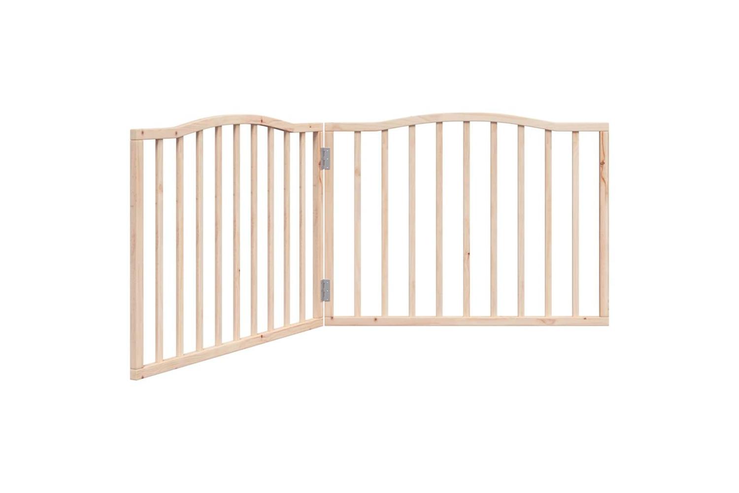 Vidaxl Dog Gate Foldable 2 Panels 160 Cm Poplar Wood