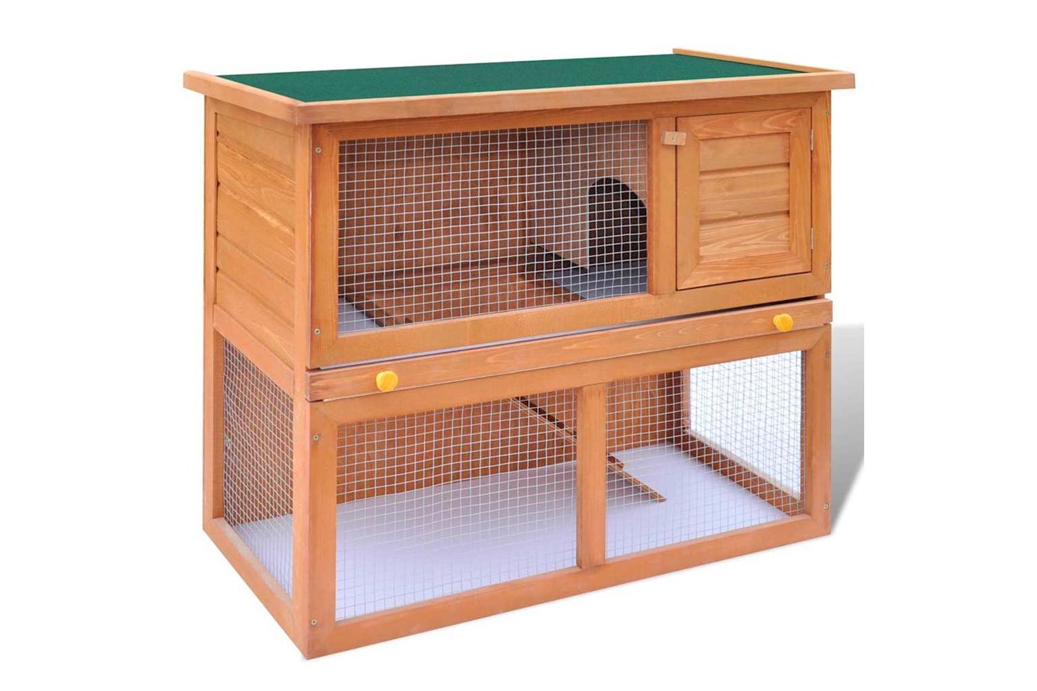 Vidaxl Outdoor Rabbit Hutch Small Pet Cage 1 Door Wood