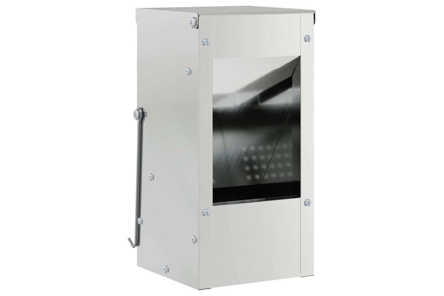 Vidaxl Rabbit Feeder Silver 125 X 125 X 25 Cm Galvanised Steel