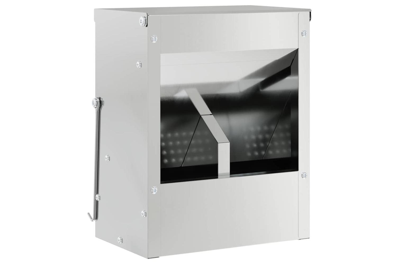 Vidaxl Rabbit Feeder Silver 20 X 125 X 25 Cm Galvanised Steel