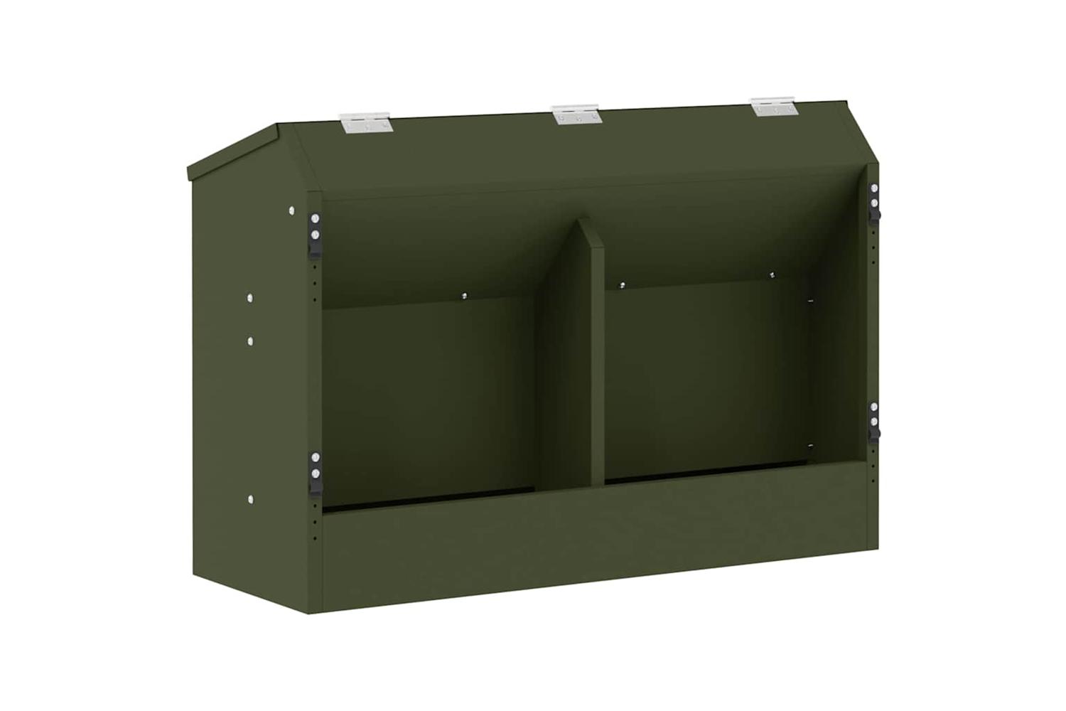 Vidaxl Rabbit Feeder Olive Green 645 X 255 X 455 Cm