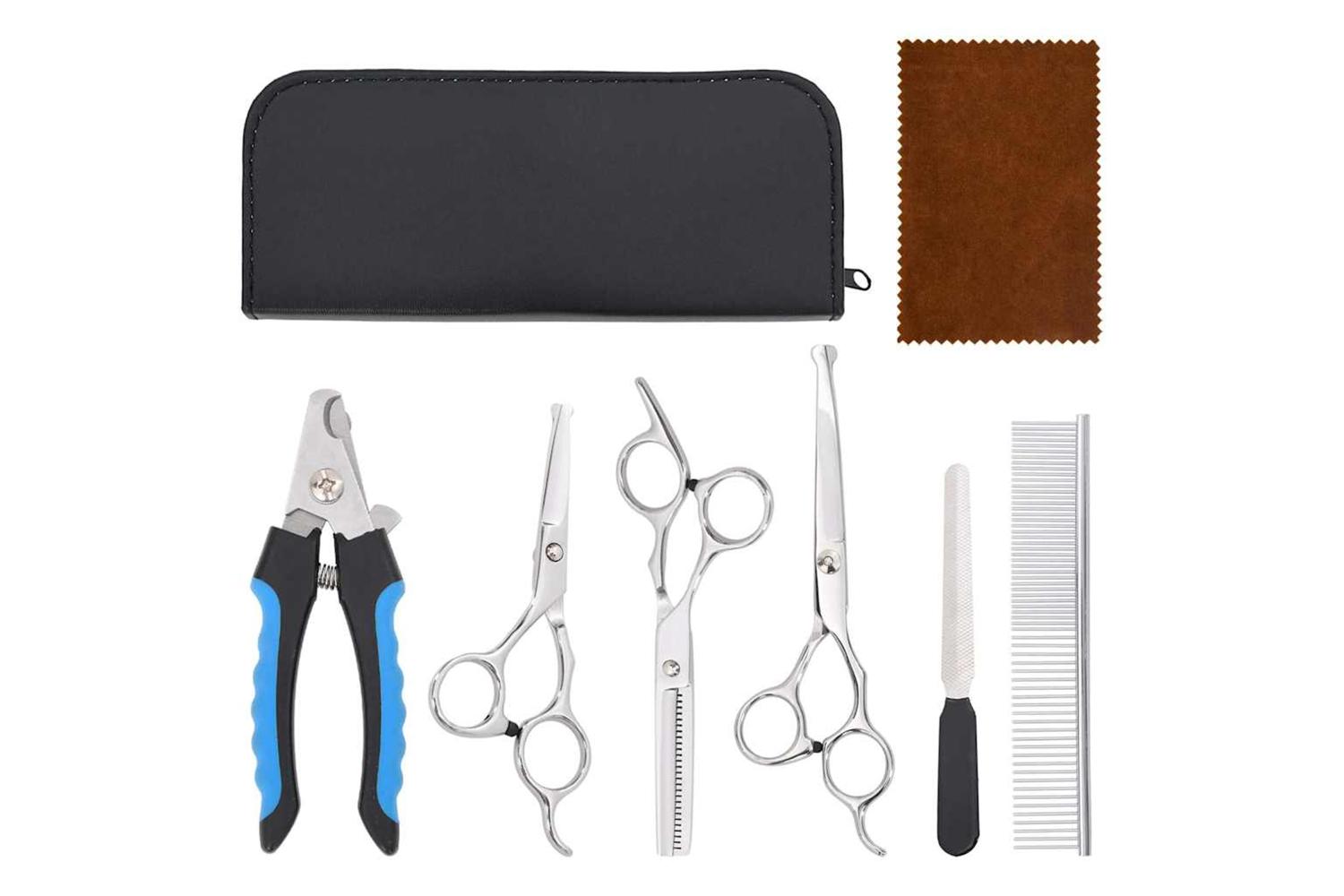 Vidaxl 6 Piece Dog Grooming Scissors Set Stainless Steel