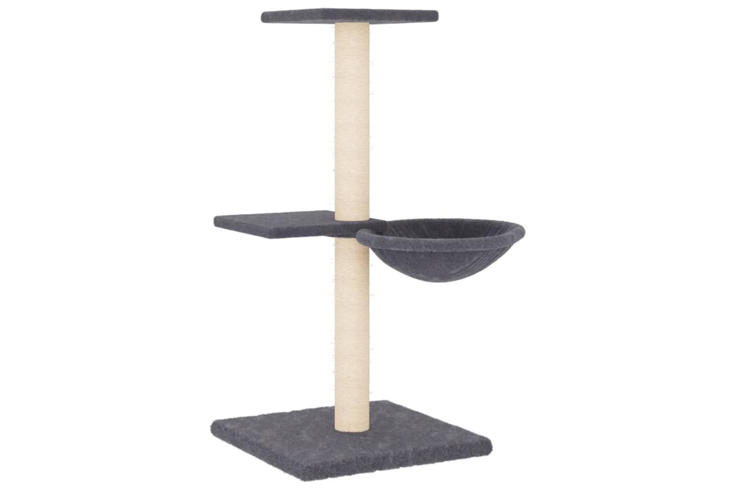Vidaxl Cat Tree With Sisal Scratching Posts Dark Grey 72 Cm
