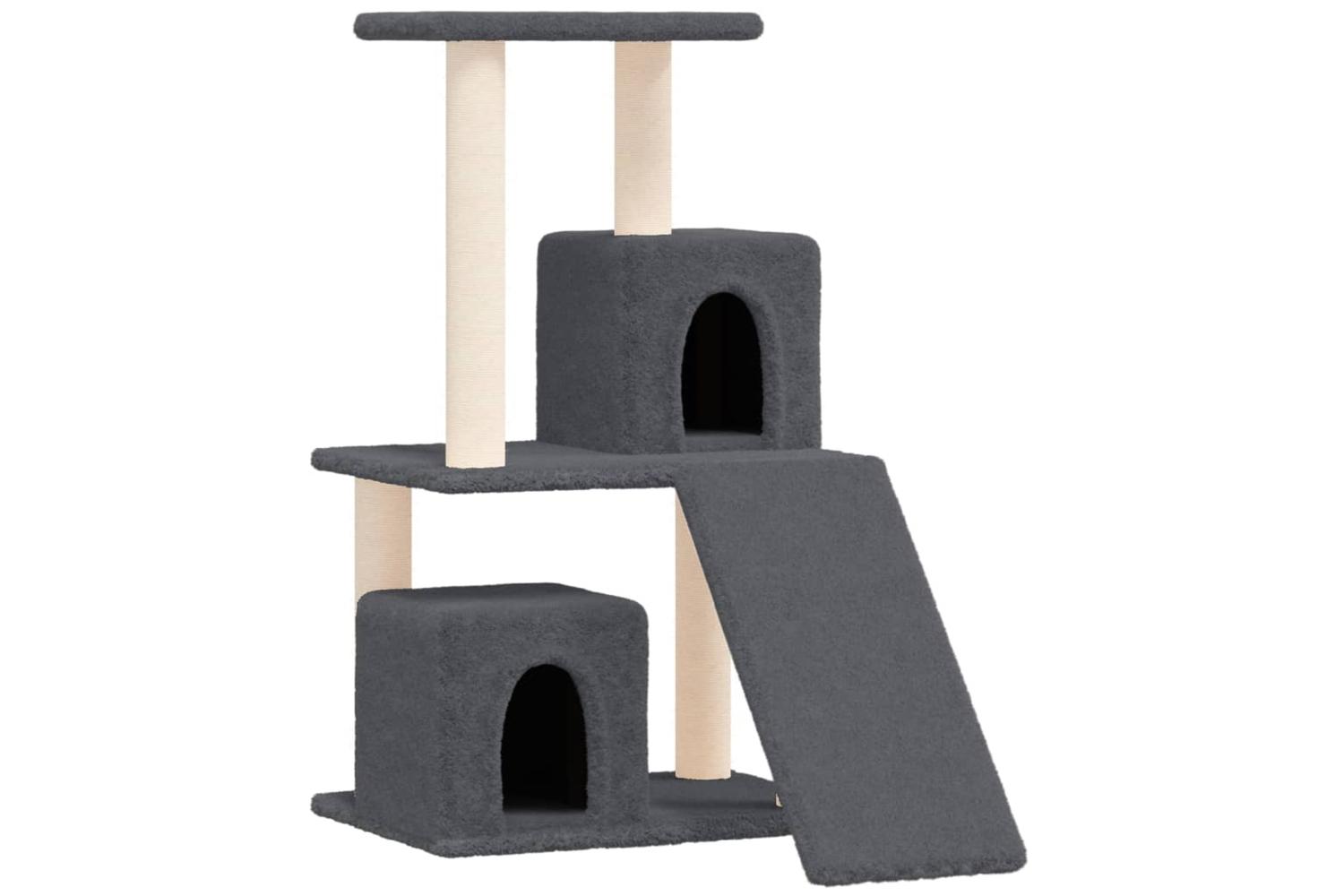 Vidaxl Cat Tree With Sisal Scratching Posts Dark Grey 82 Cm