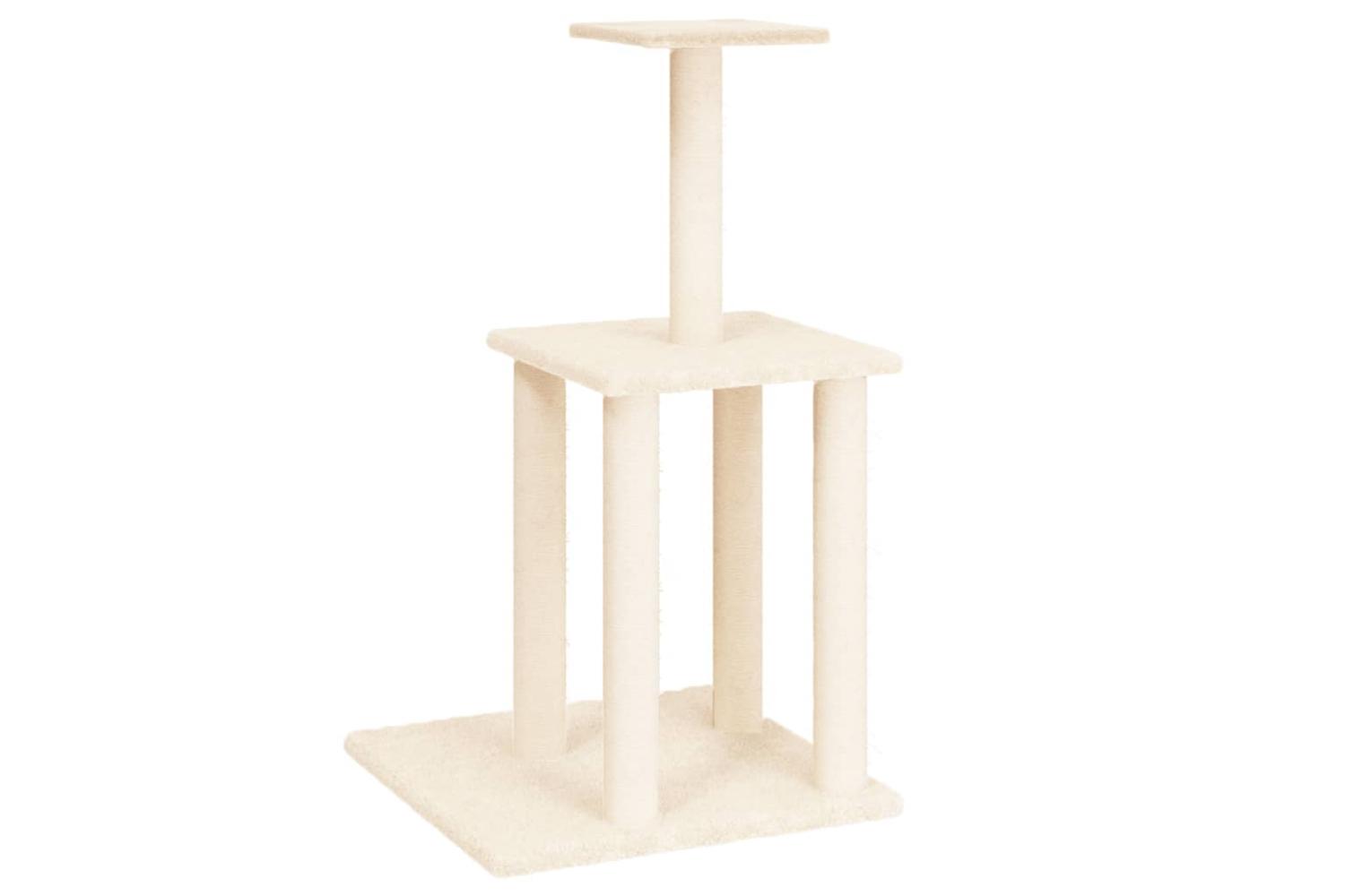 Vidaxl Cat Tree With Sisal Scratching Posts Cream 855 Cm