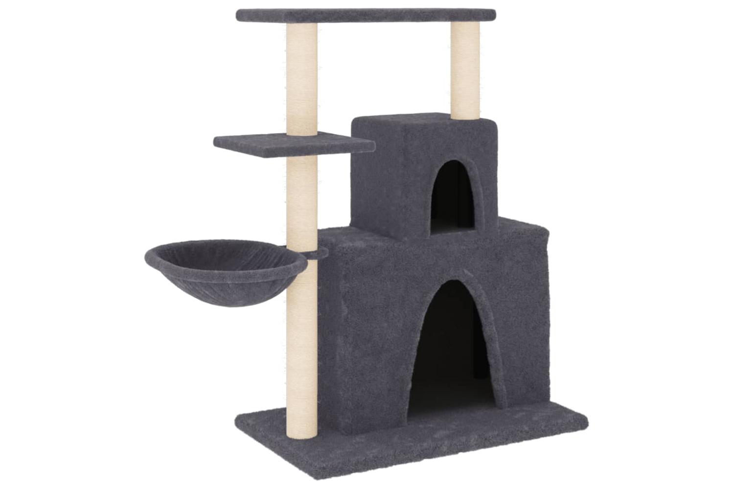 Vidaxl Cat Tree With Sisal Scratching Posts Dark Grey 83 Cm