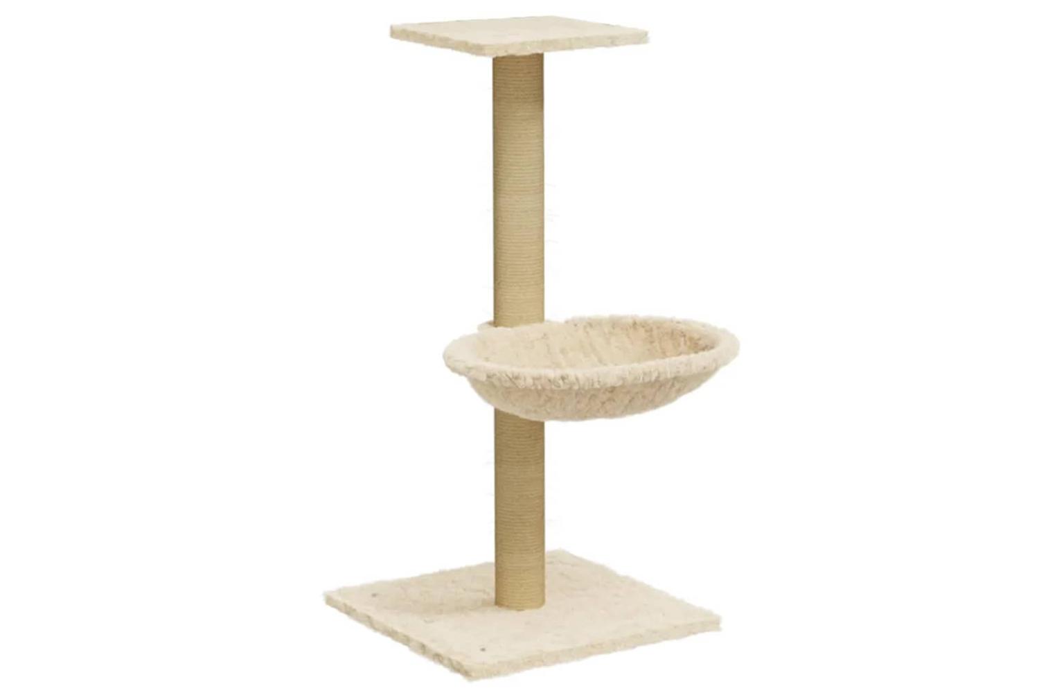 Vidaxl Cat Tree With Sisal Scratching Post Cream 74 Cm