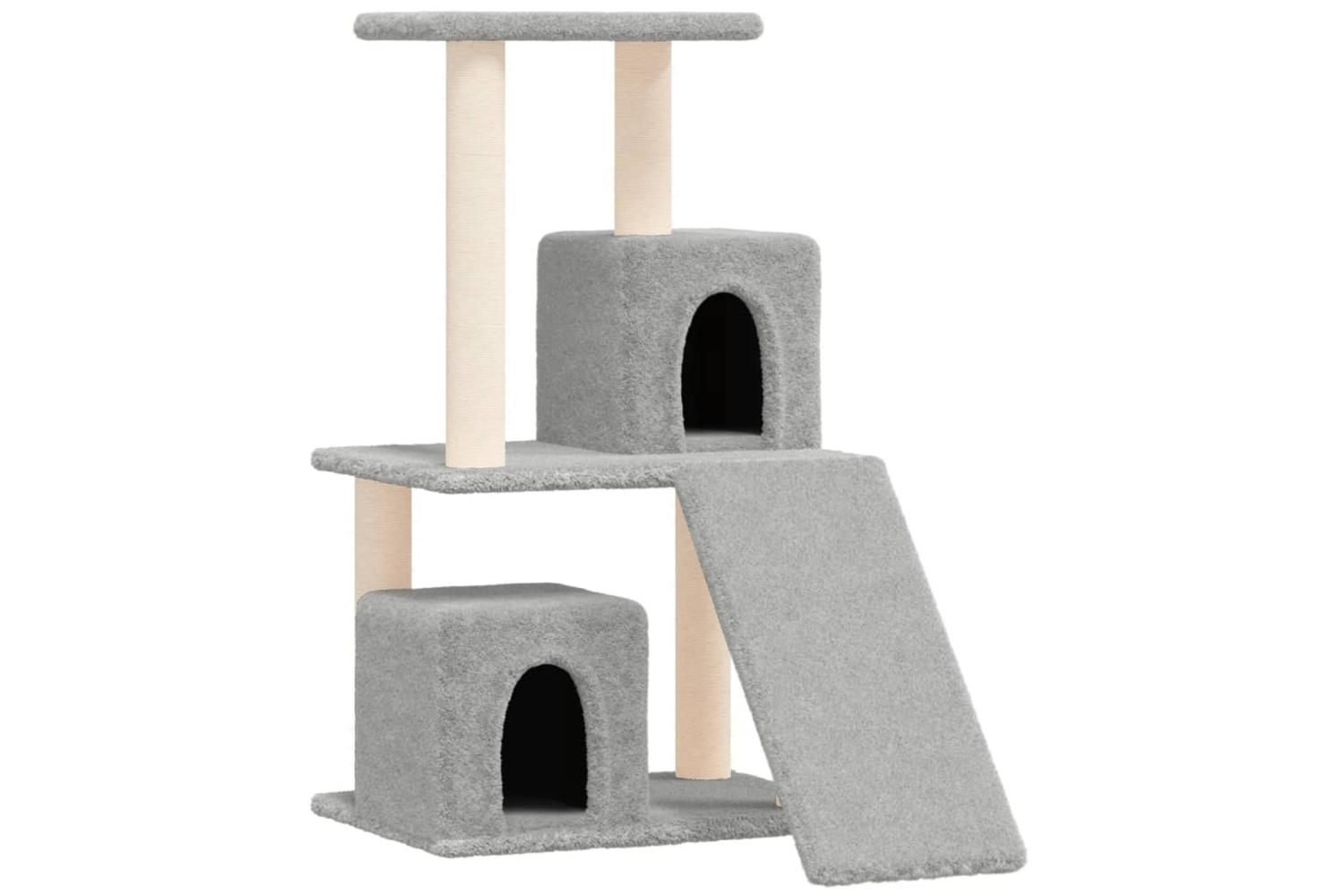 Vidaxl Cat Tree With Sisal Scratching Posts Light Grey 82 Cm