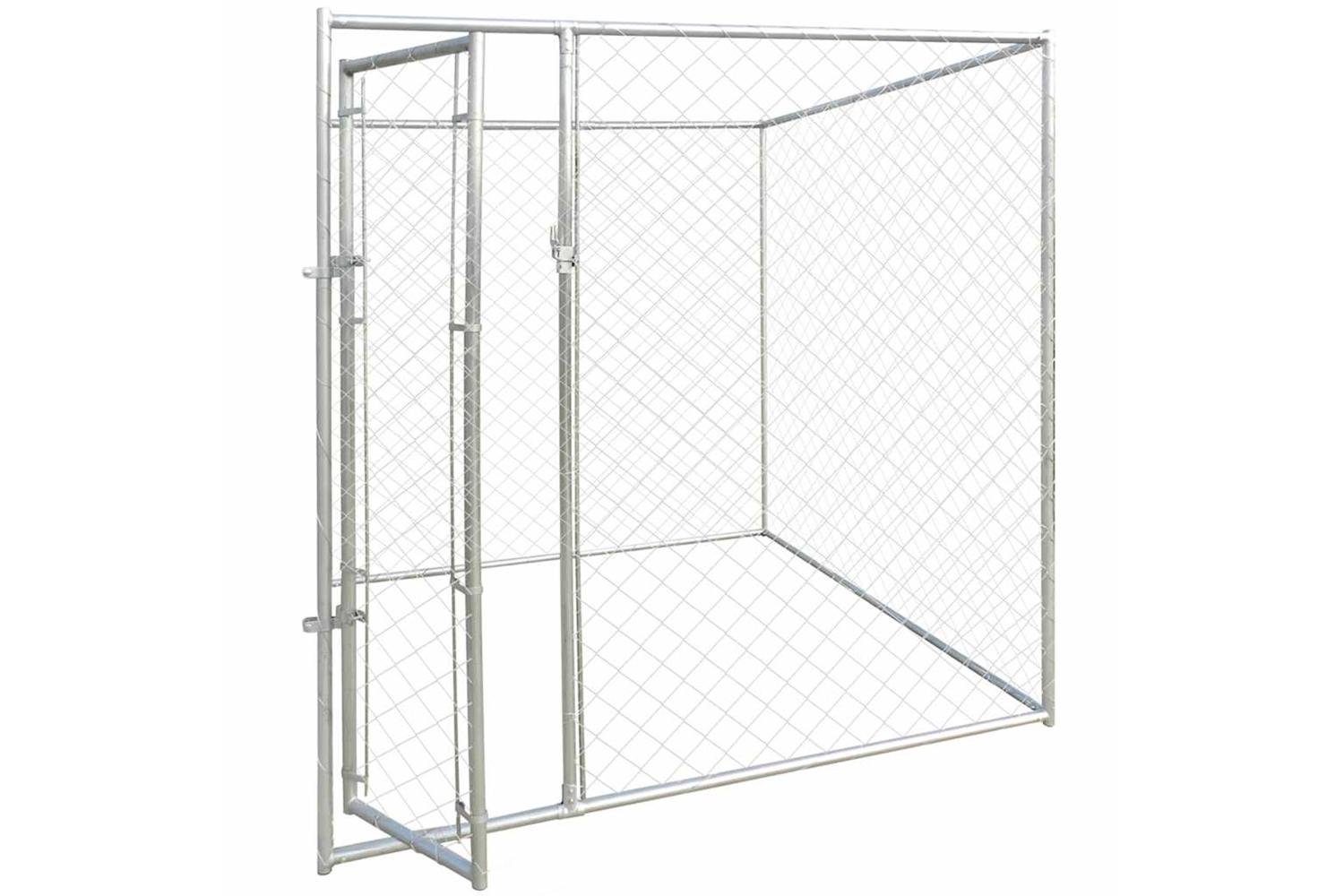 Vidaxl Dog Kennels Silver 192 X 192 X 195 Cm Galvanised Steel