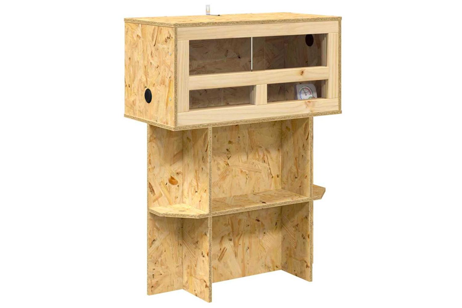 Vidaxl Terrarium Brown 60 X 30 X 80 Cm Osb