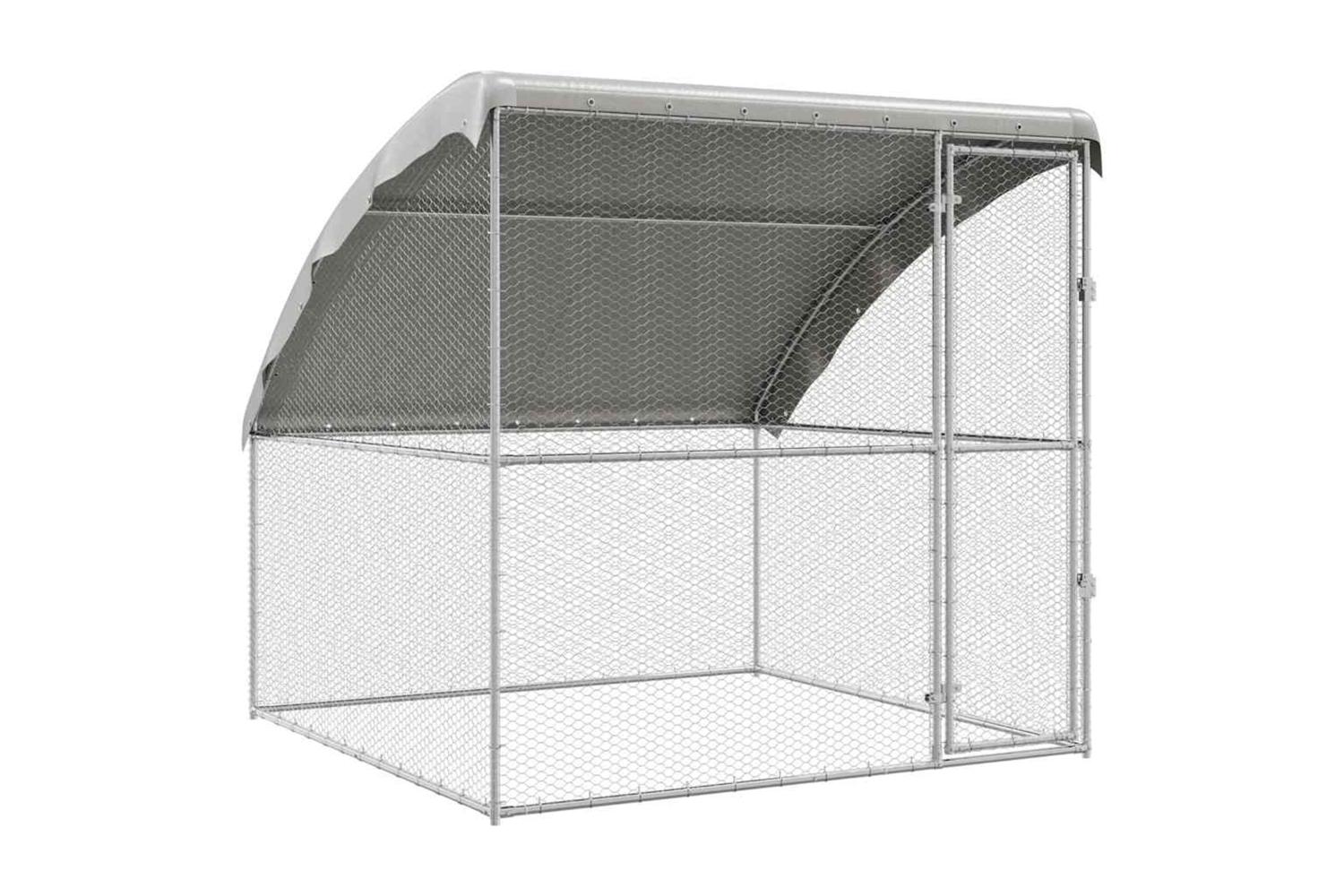 Vidaxl Chicken Cage Silver 2 X 2 X 2 M Galvanised Steel