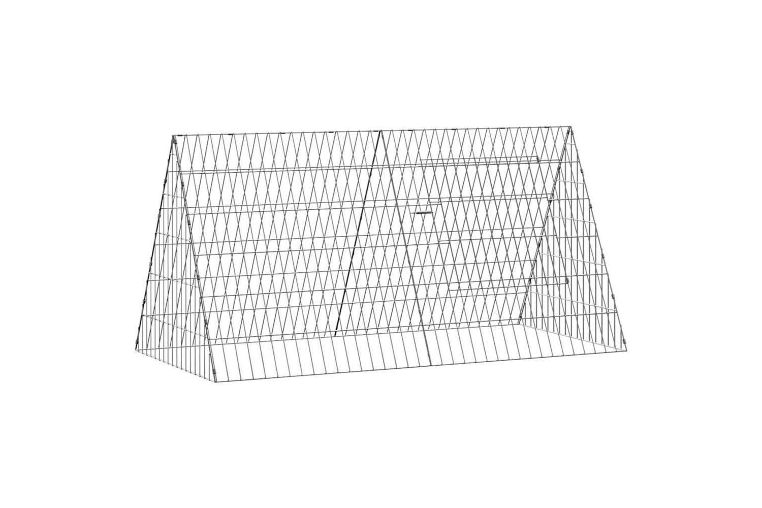 Vidaxl Rabbit Cage Silver 110 X 55 X 55 Cm Galvanised Steel
