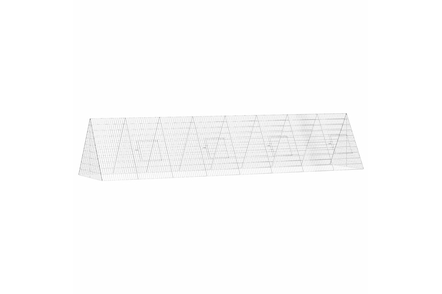 Vidaxl Rabbit Cage Silver 430 X 100 X 85 Cm Galvanised Steel