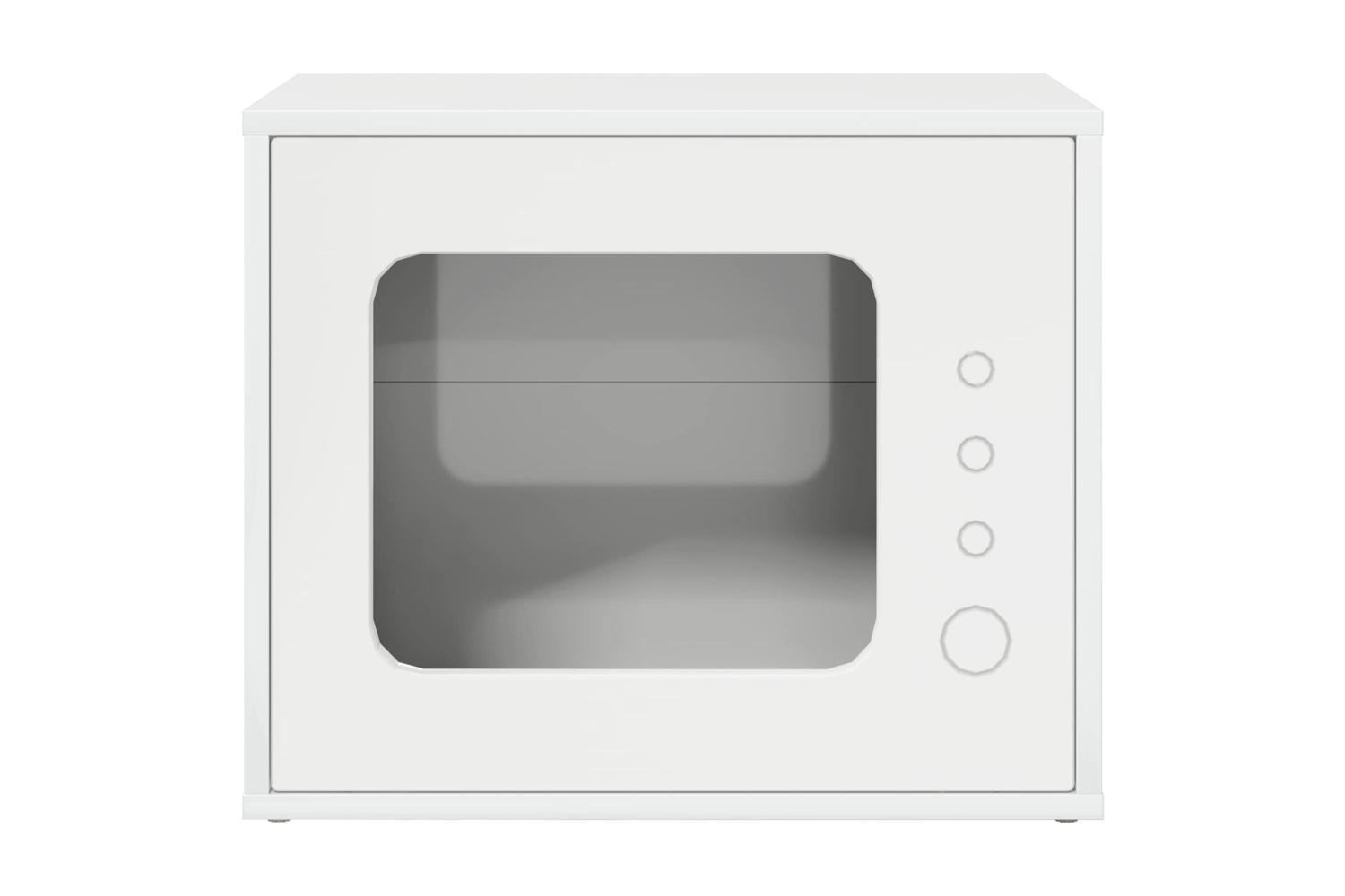 Vidaxl Cat House Gloss White 51 X 30 X 42 Cm Engineered Wood