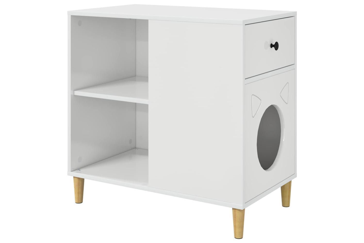 Vidaxl Cat House Gloss White 72 X 425 X 70 Cm Engineered Wood