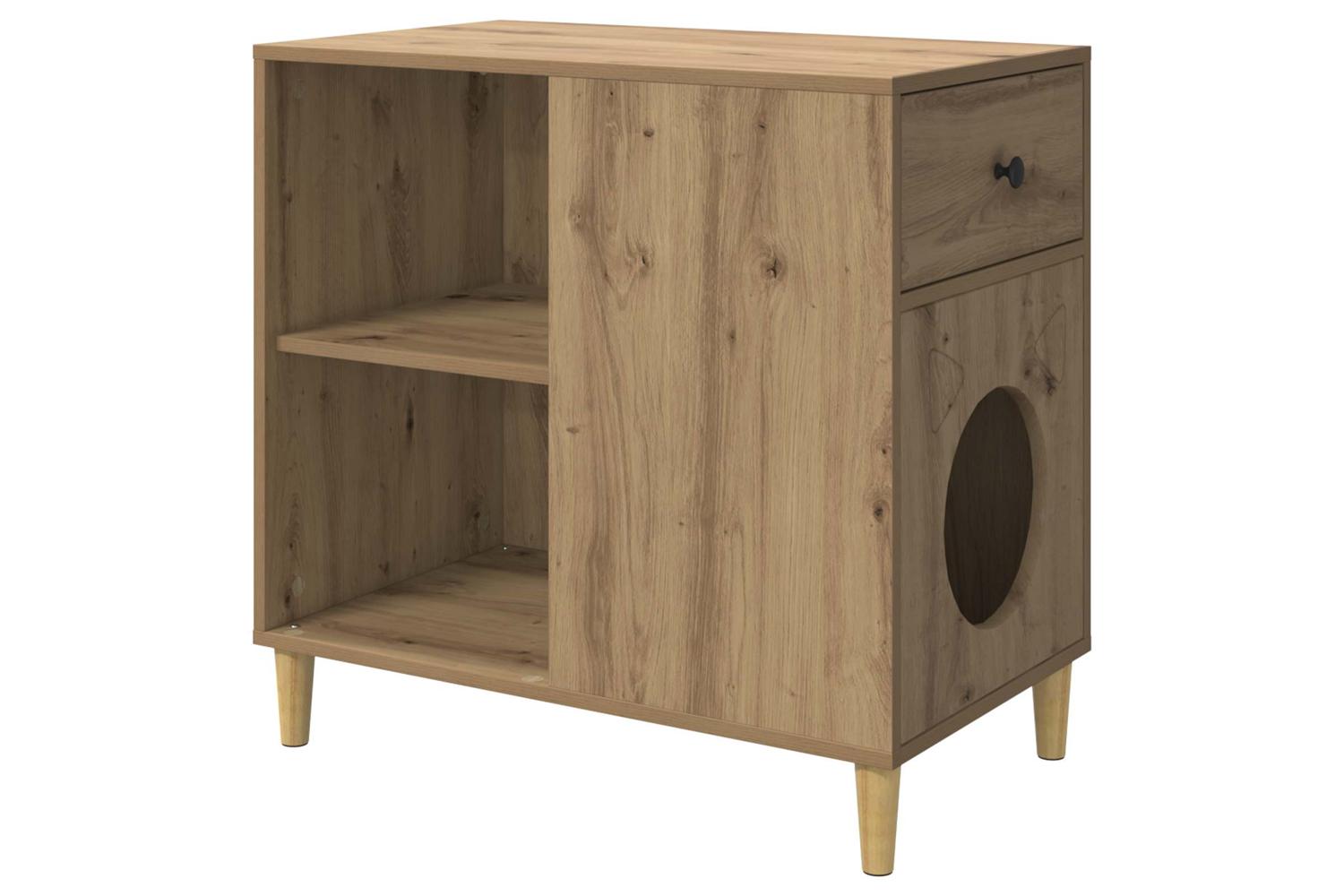Vidaxl Cat House Artisian Oak 72 X 425 X 70 Cm Engineered Wood