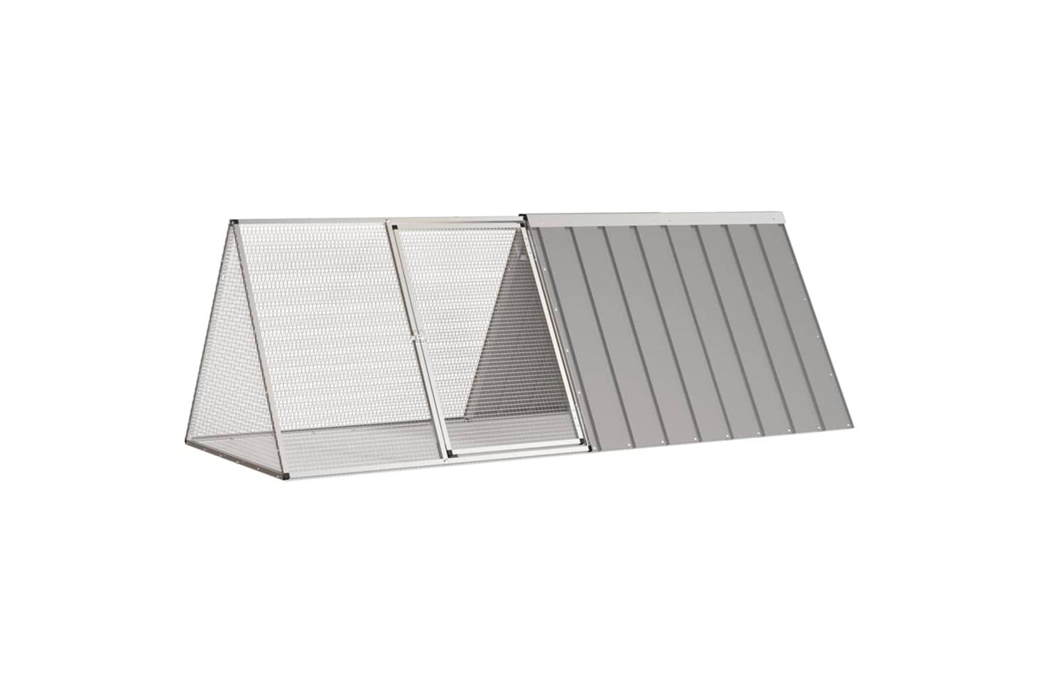 Vidaxl Rabbit Cage Grey 2015x805x71 Cm Galvanised Steel