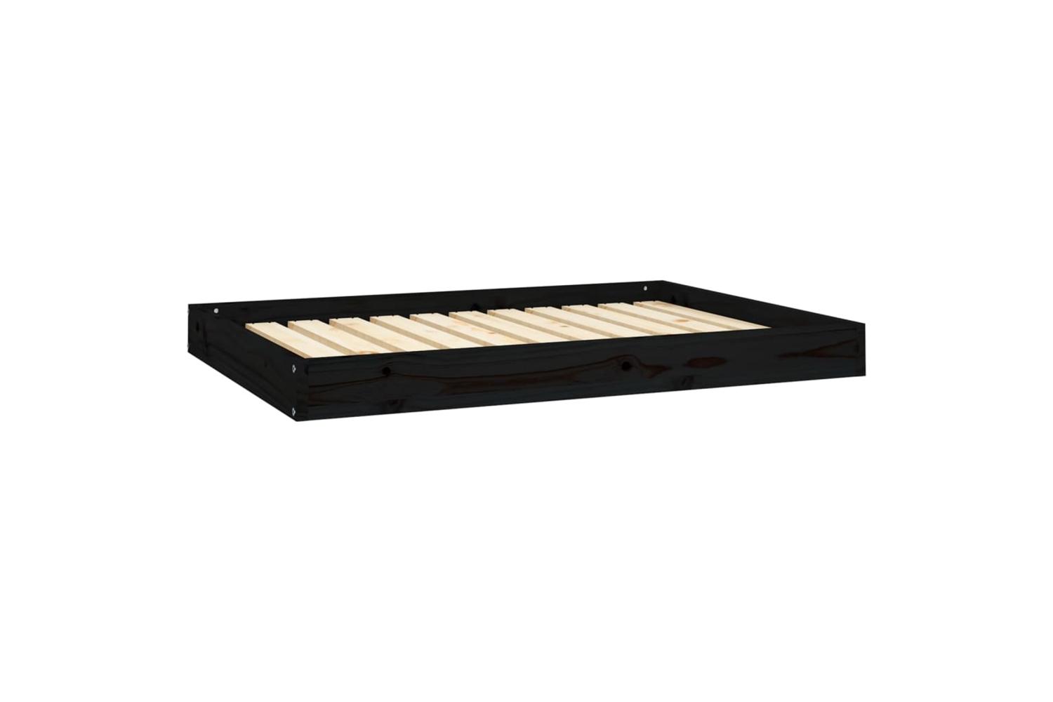 Vidaxl Dog Bed Black 1015x74x9 Cm Solid Wood Pine