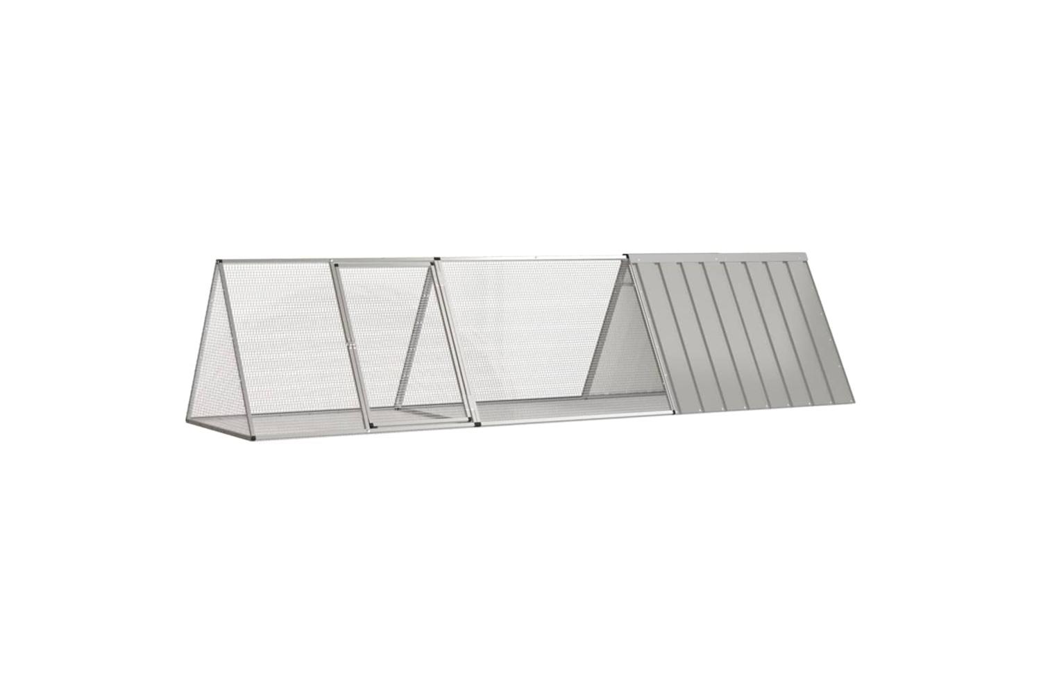 Vidaxl Rabbit Cage Grey 3025x805x71 Cm Galvanised Steel