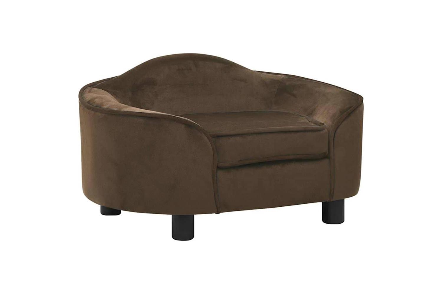 Vidaxl Dog Sofa Brown 67x47x36 Cm Plush