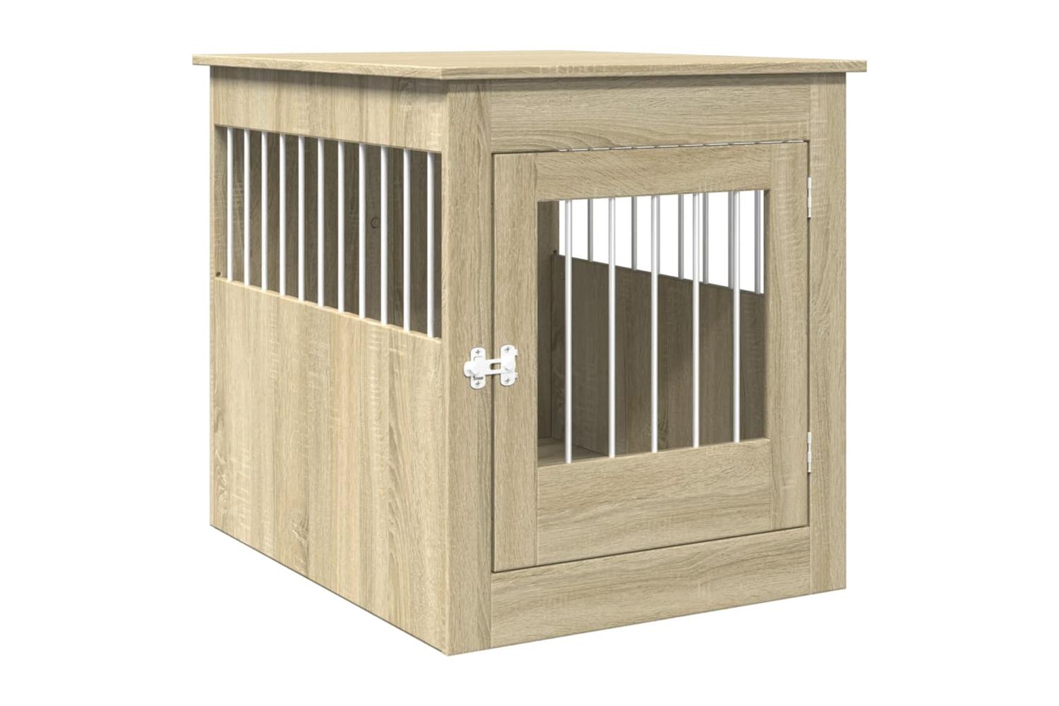 Vidaxl Dog Crate Furniture Sonoma Oak 645x80x71 Cm Engineered Wood
