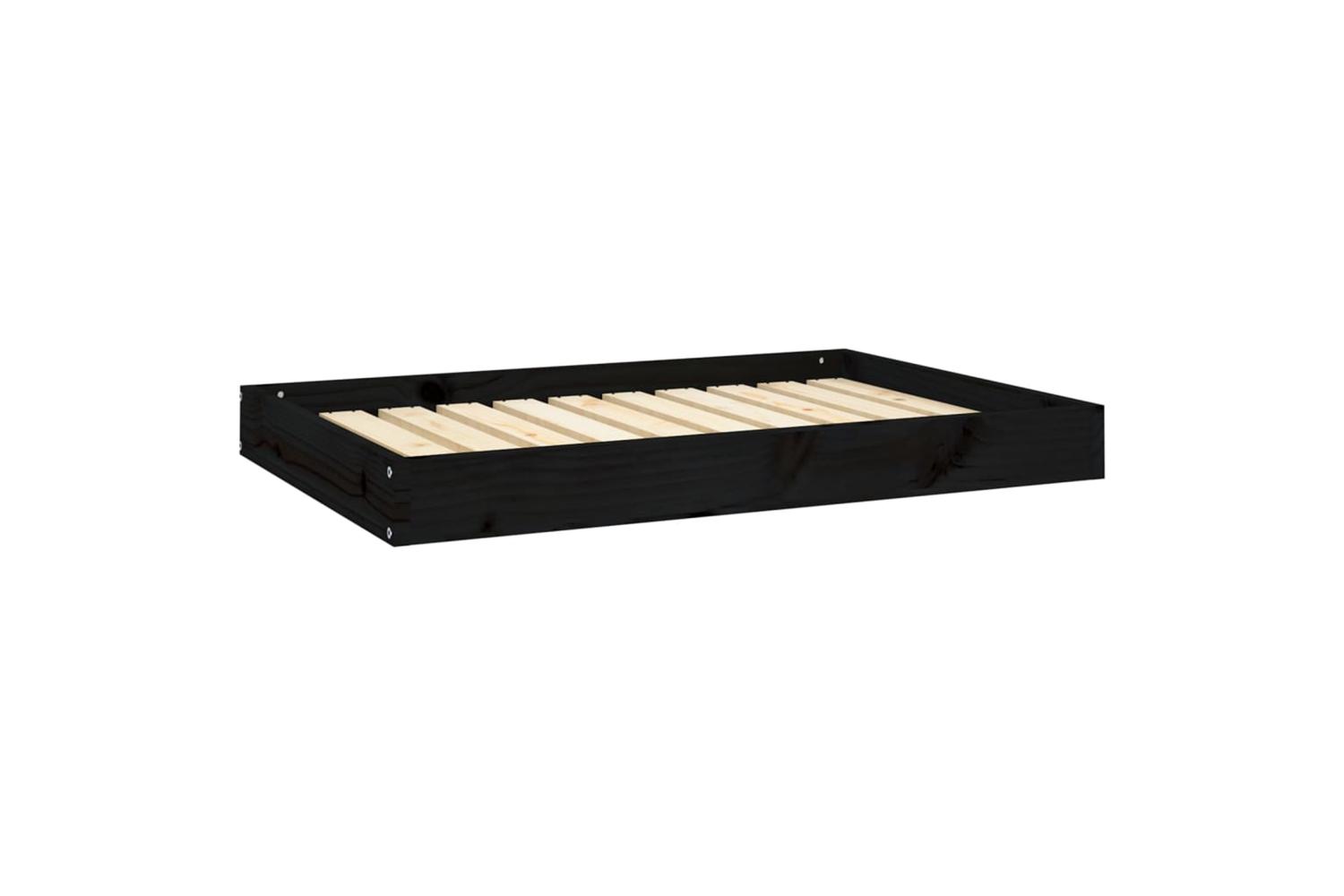 Vidaxl Dog Bed Black 915x64x9 Cm Solid Wood Pine