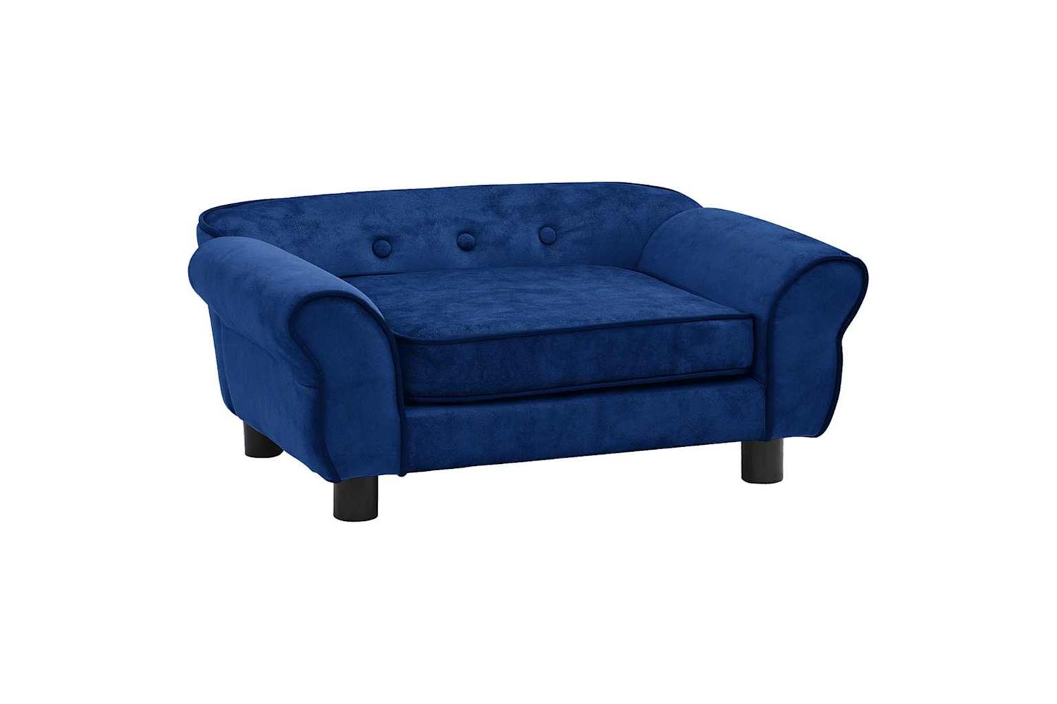 Vidaxl Dog Sofa Blue 72x45x30 Cm Plush