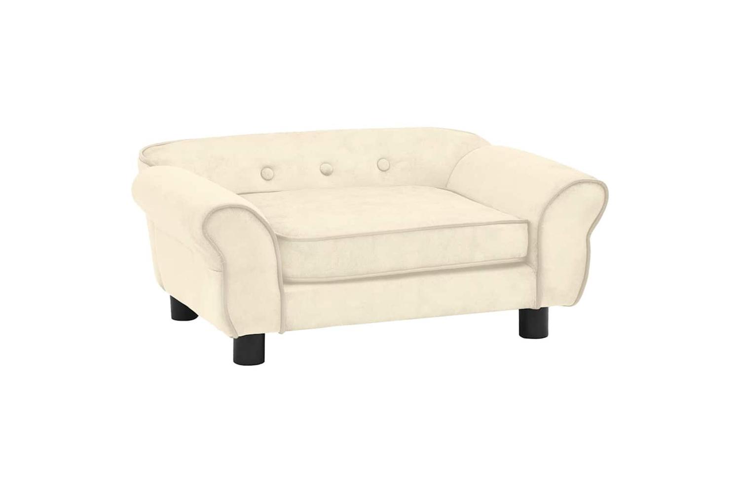 Vidaxl Dog Sofa Cream 72x45x30 Cm Plush