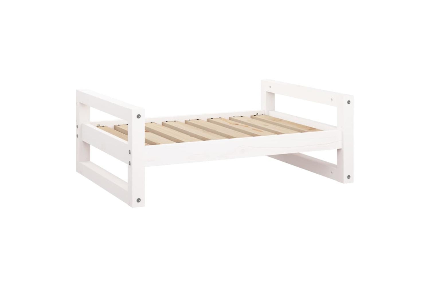 Vidaxl Dog Bed White 755x555x28 Cm Solid Pine Wood