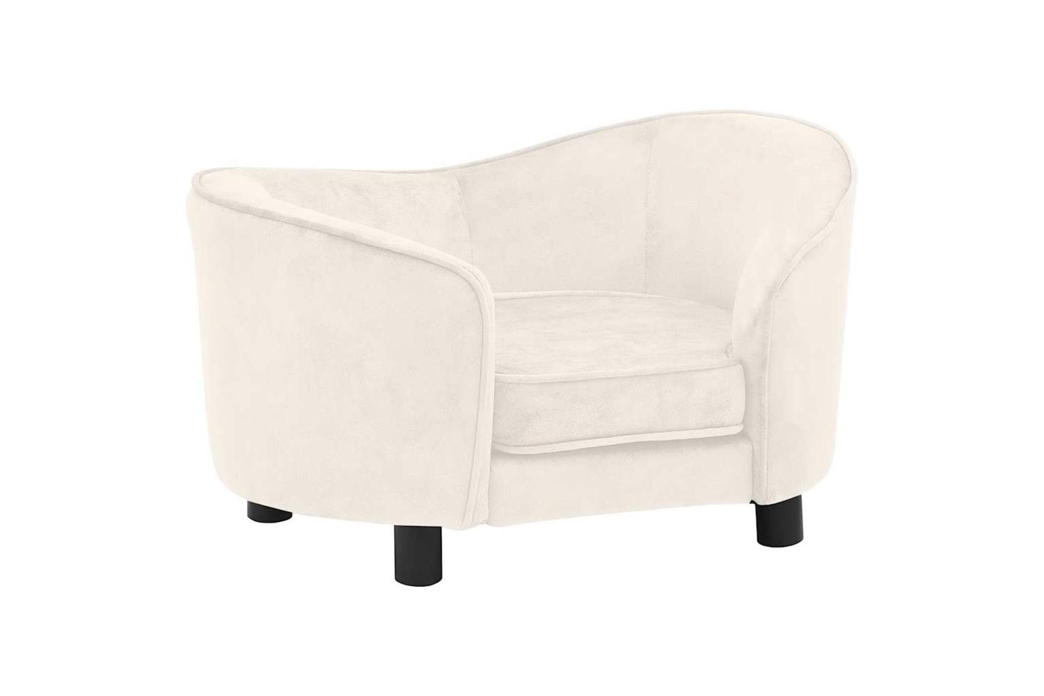 Vidaxl Dog Sofa Cream 69x49x40 Cm Plush