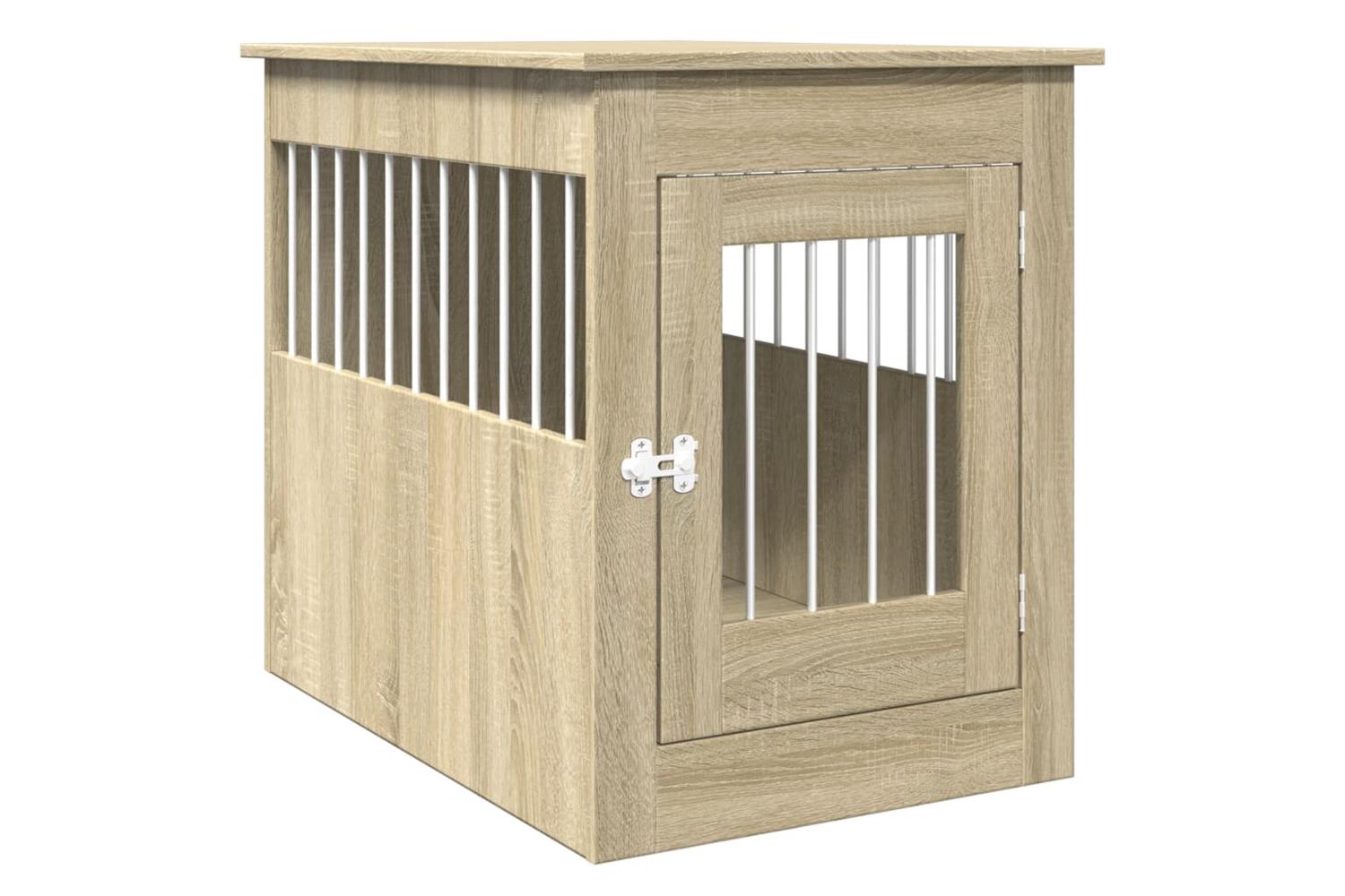 Vidaxl Dog Crate Furniture Sonoma Oak 55x80x68 Cm Engineered Wood